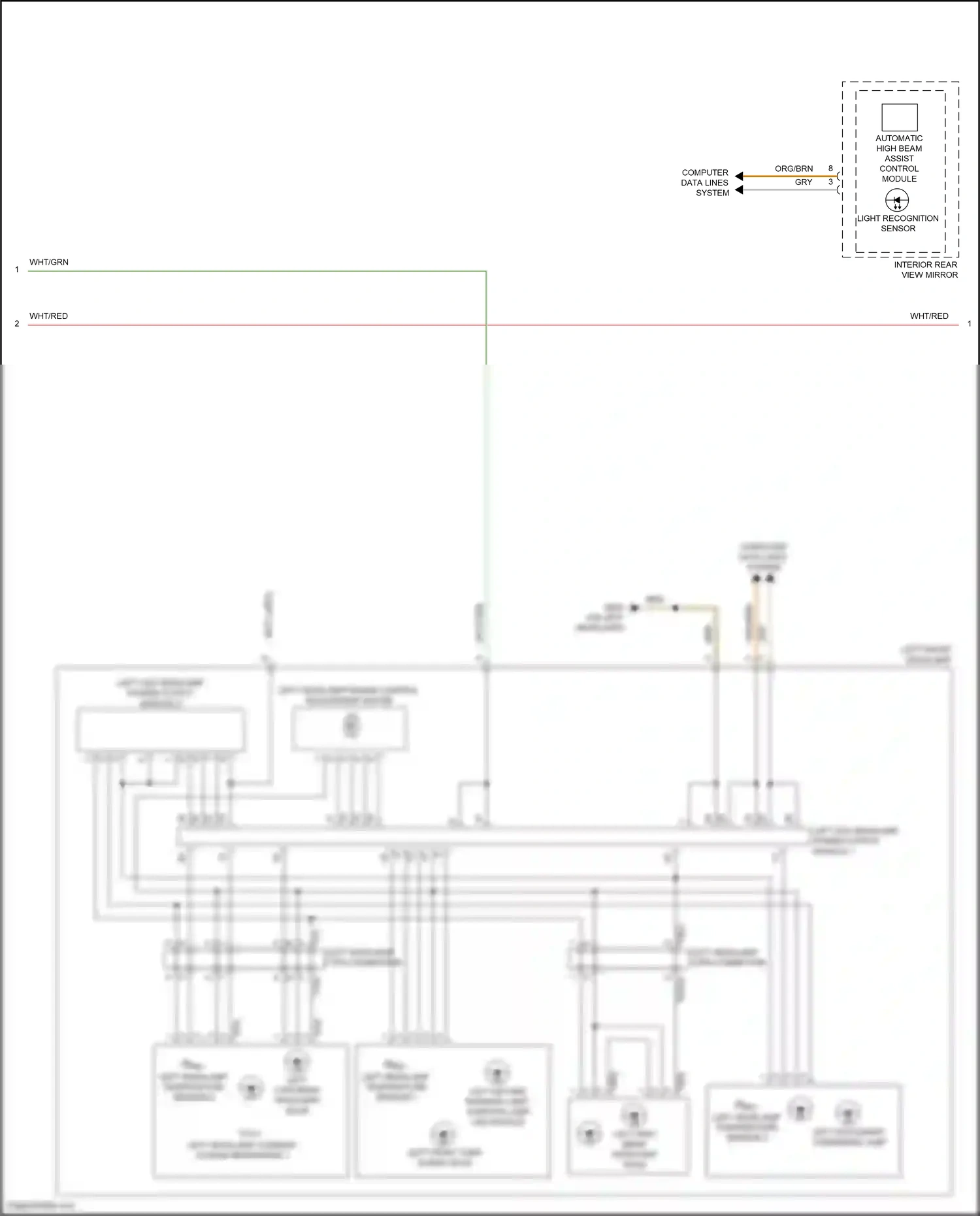 Audi RS7 II (2019-2024) light recognition sensor wiring diagram  (2 of 4)