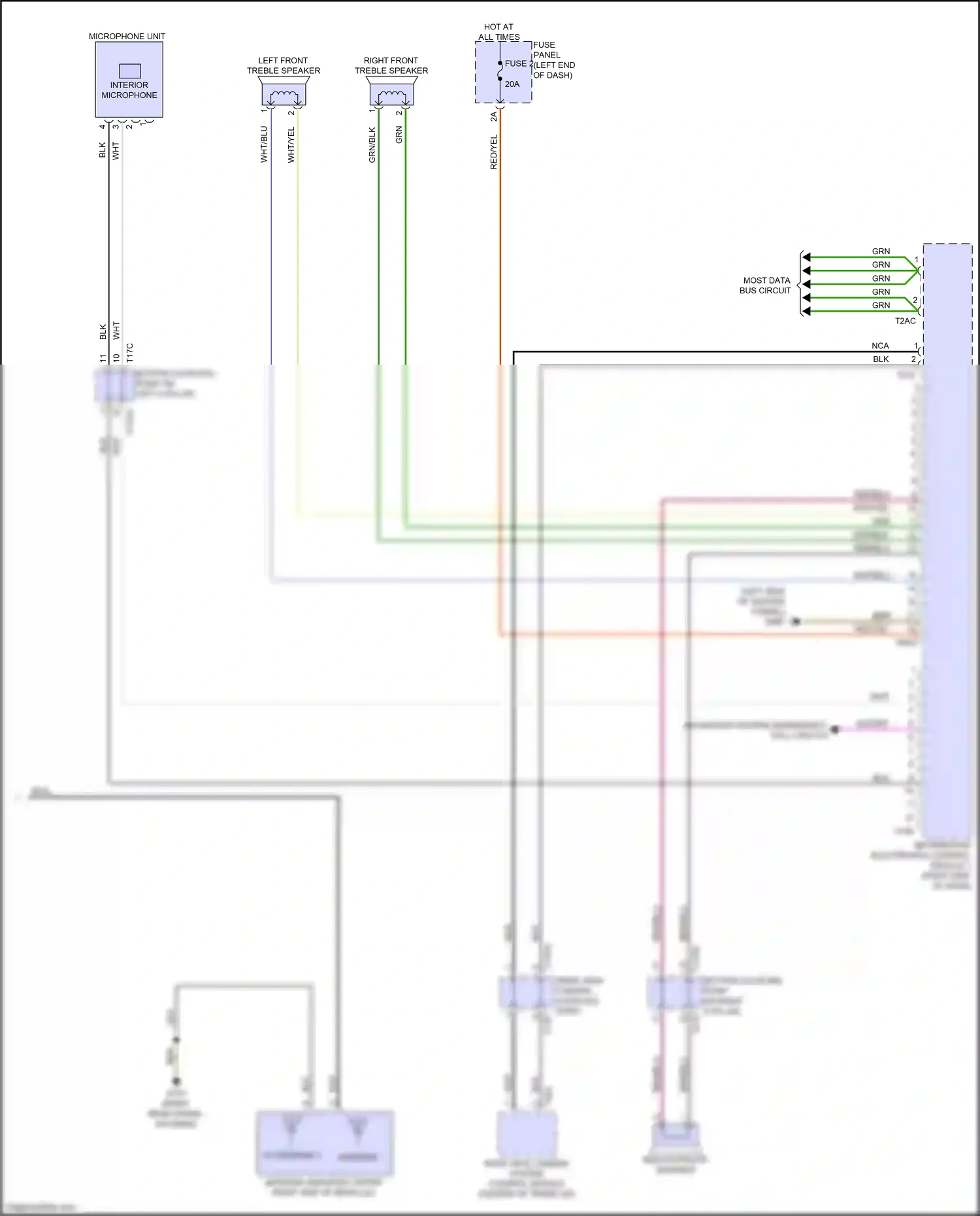 Audi RS7 II (2019-2024) rear view camera system control module wiring diagram  (4 of 10)