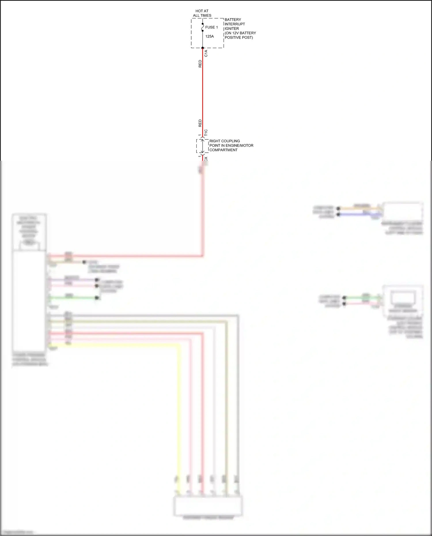 Audi RS7 II (2019-2024) steering angle sensor wiring diagram  (2 of 3)