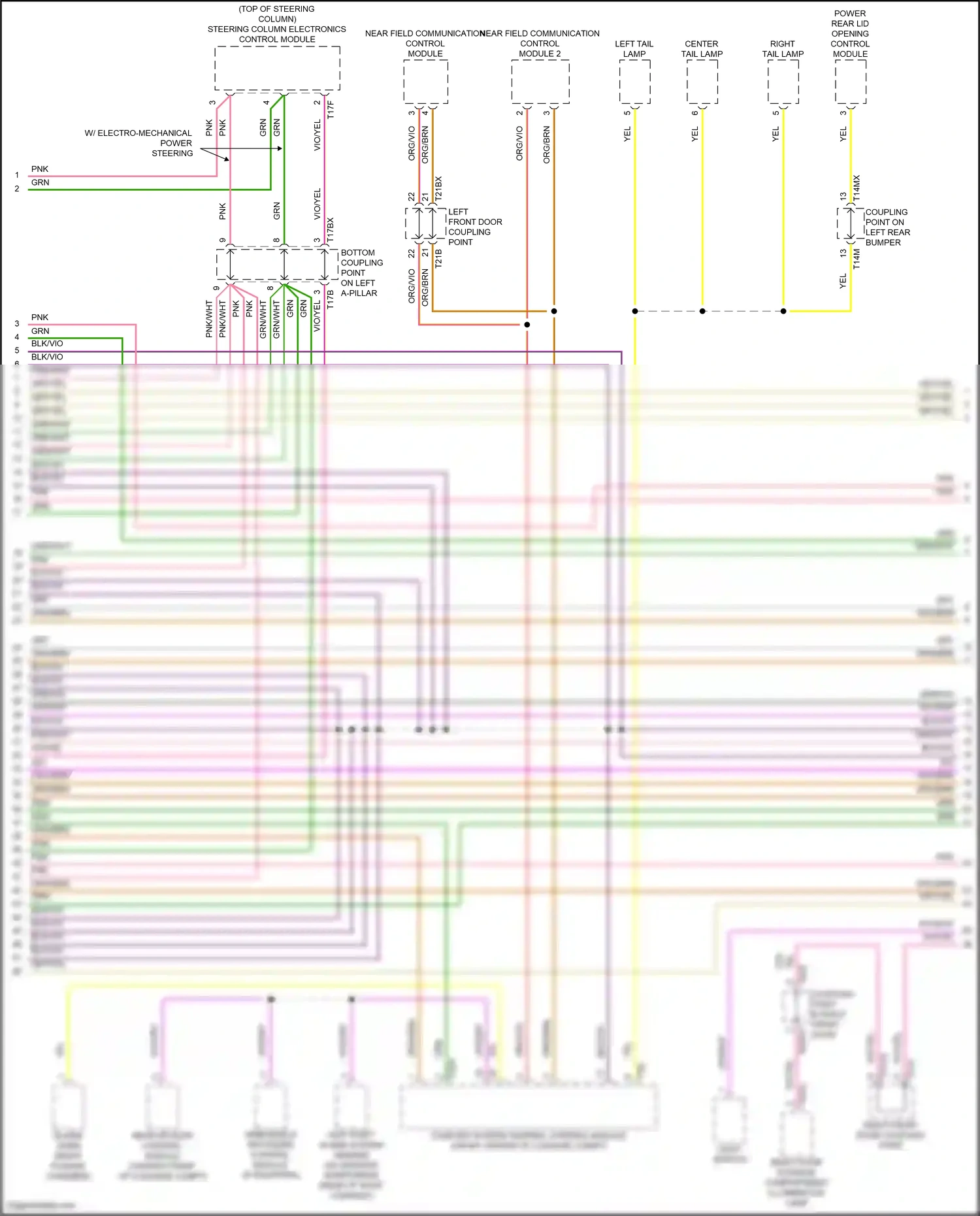 Audi RS7 II (2019-2024) steering column electronics control module wiring diagram  (3 of 12)