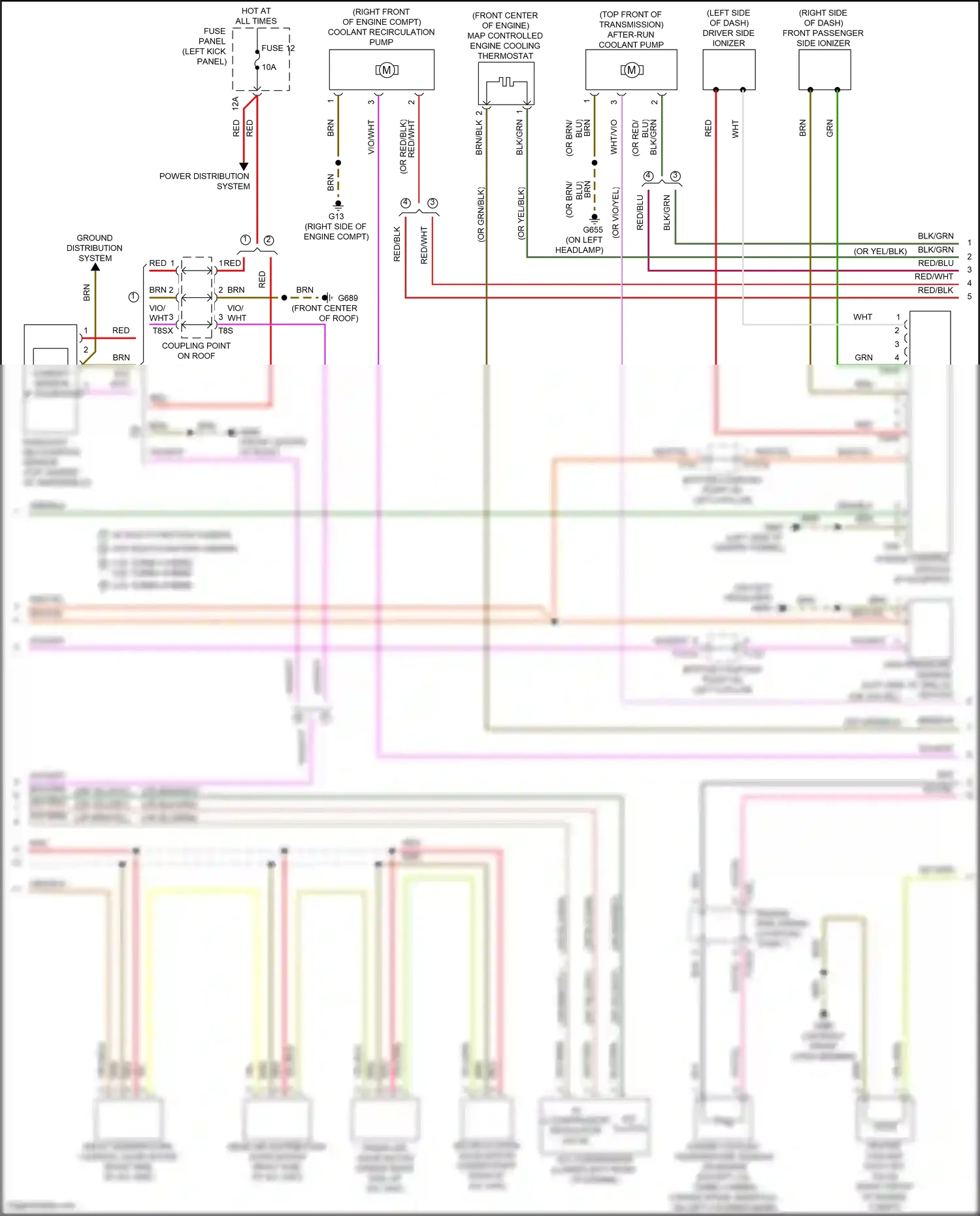 Audi RS7 II (2019-2024) w/ multi-function camera wiring diagram  (2 of 5)