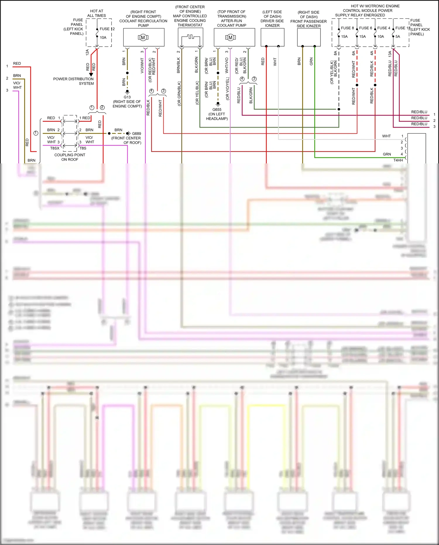 Audi RS7 II (2019-2024) w/ multi-function camera wiring diagram  (3 of 5)