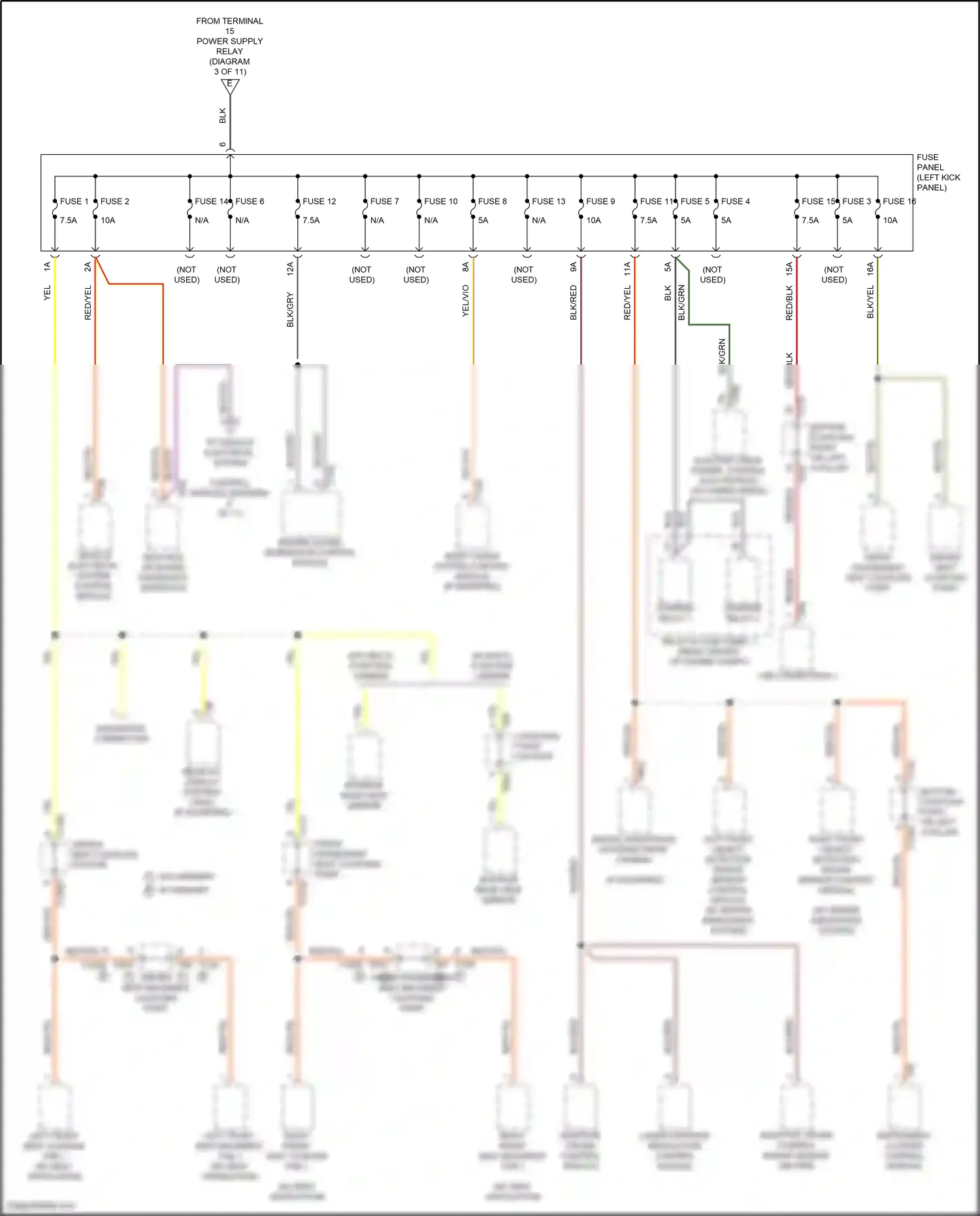 Audi RS7 II (2019-2024) w/ multi-function camera wiring diagram  (5 of 5)