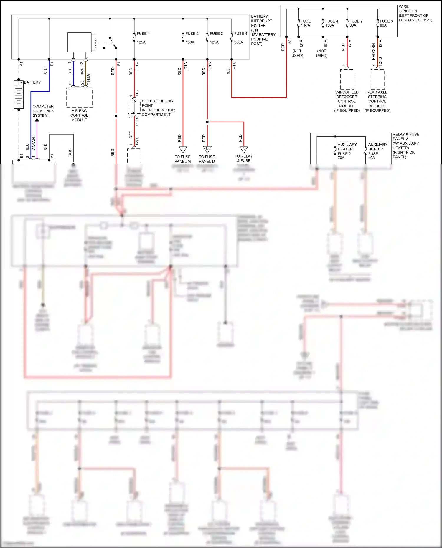 Audi RS7 II (2019-2024) windshield defogger control module wiring diagram  (4 of 4)