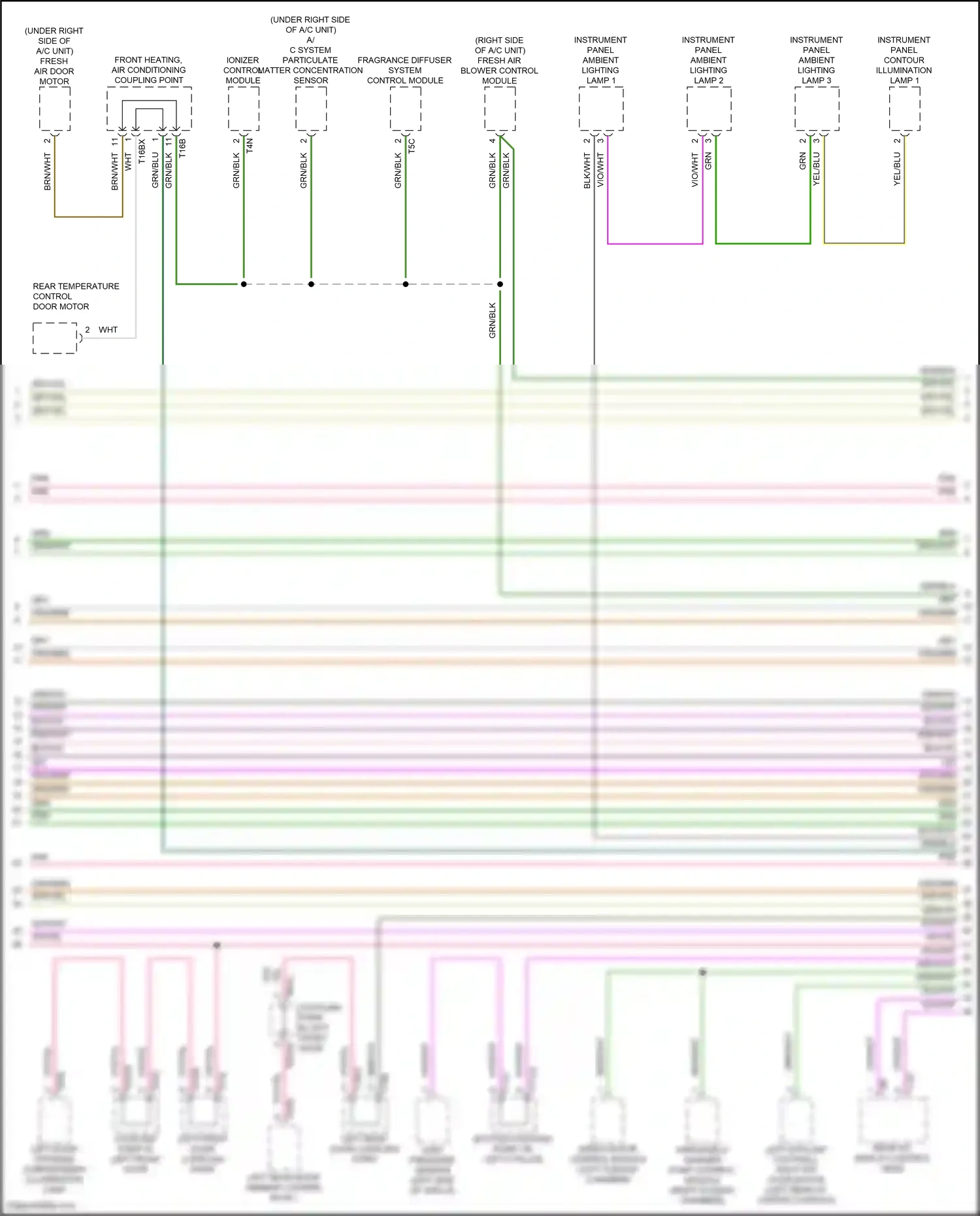 Audi RS7 II (2019-2024) windshield washer pump control module wiring diagram  (1 of 4)