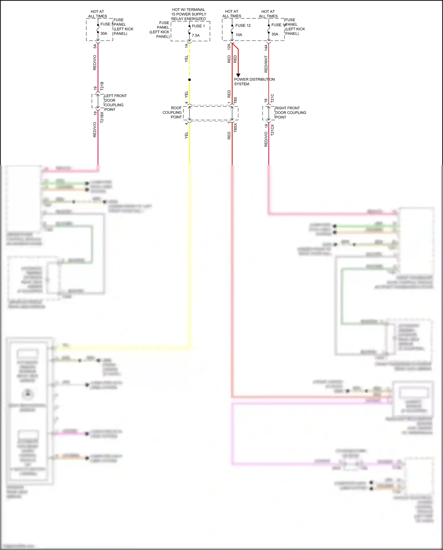 Audi RS7 II (2019-2024) w/o multi-function camera wiring diagram  (6 of 6)