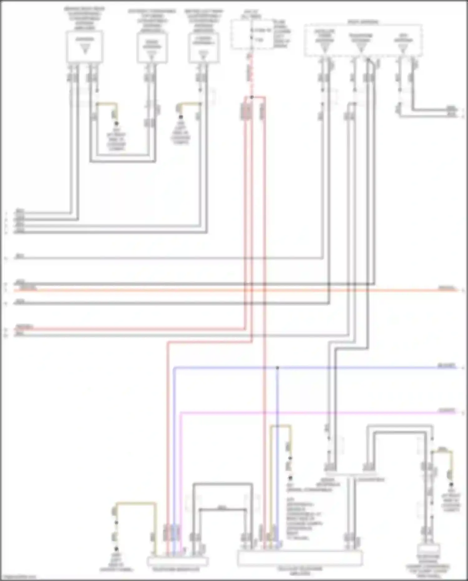 S3 Audi 8V facelift (2016-2020): Navigation circuit, w/o amplifier (4 of 5)