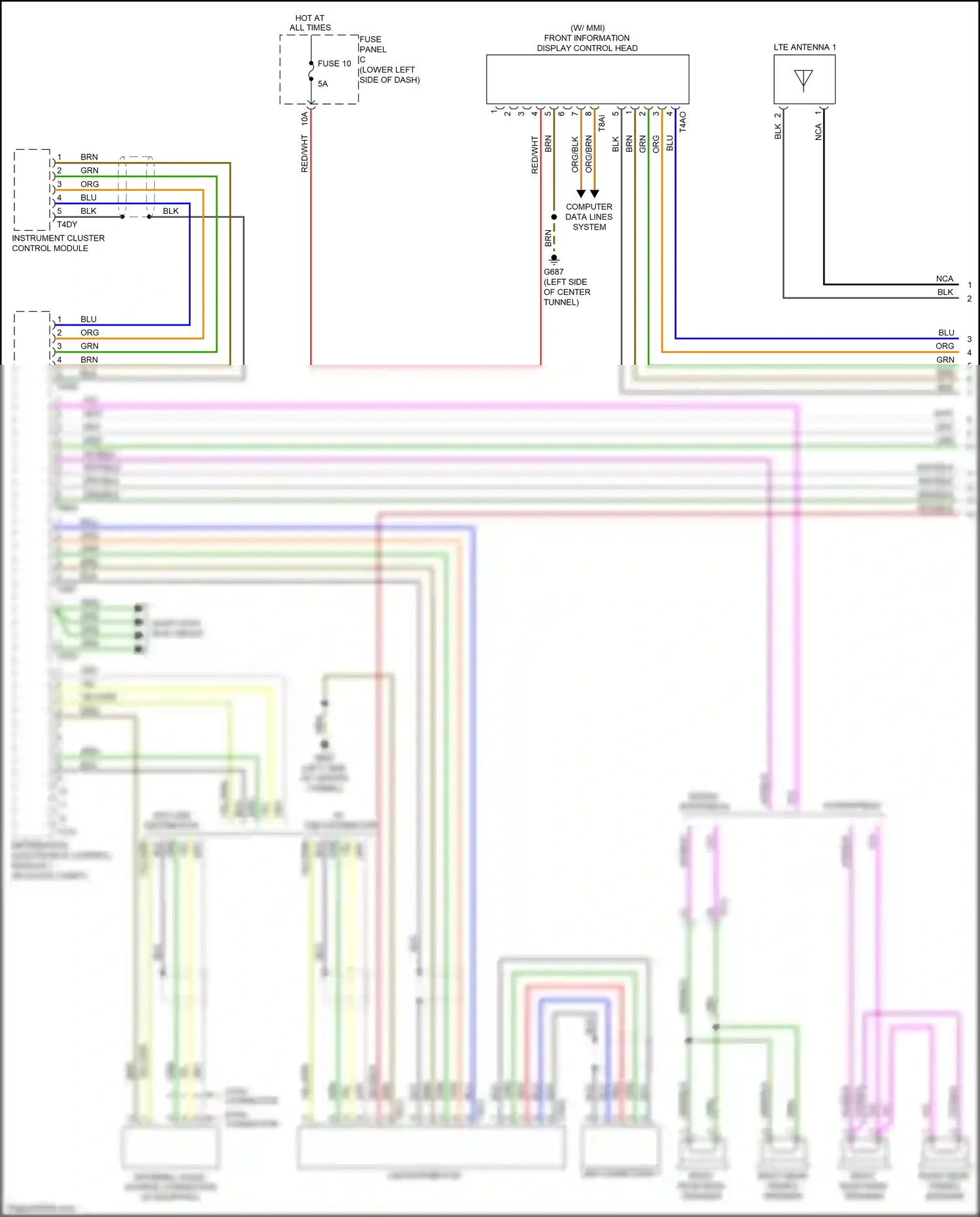 Wiring diagram blk for Audi S3 8V facelift (2016-2020) (33 of 106)