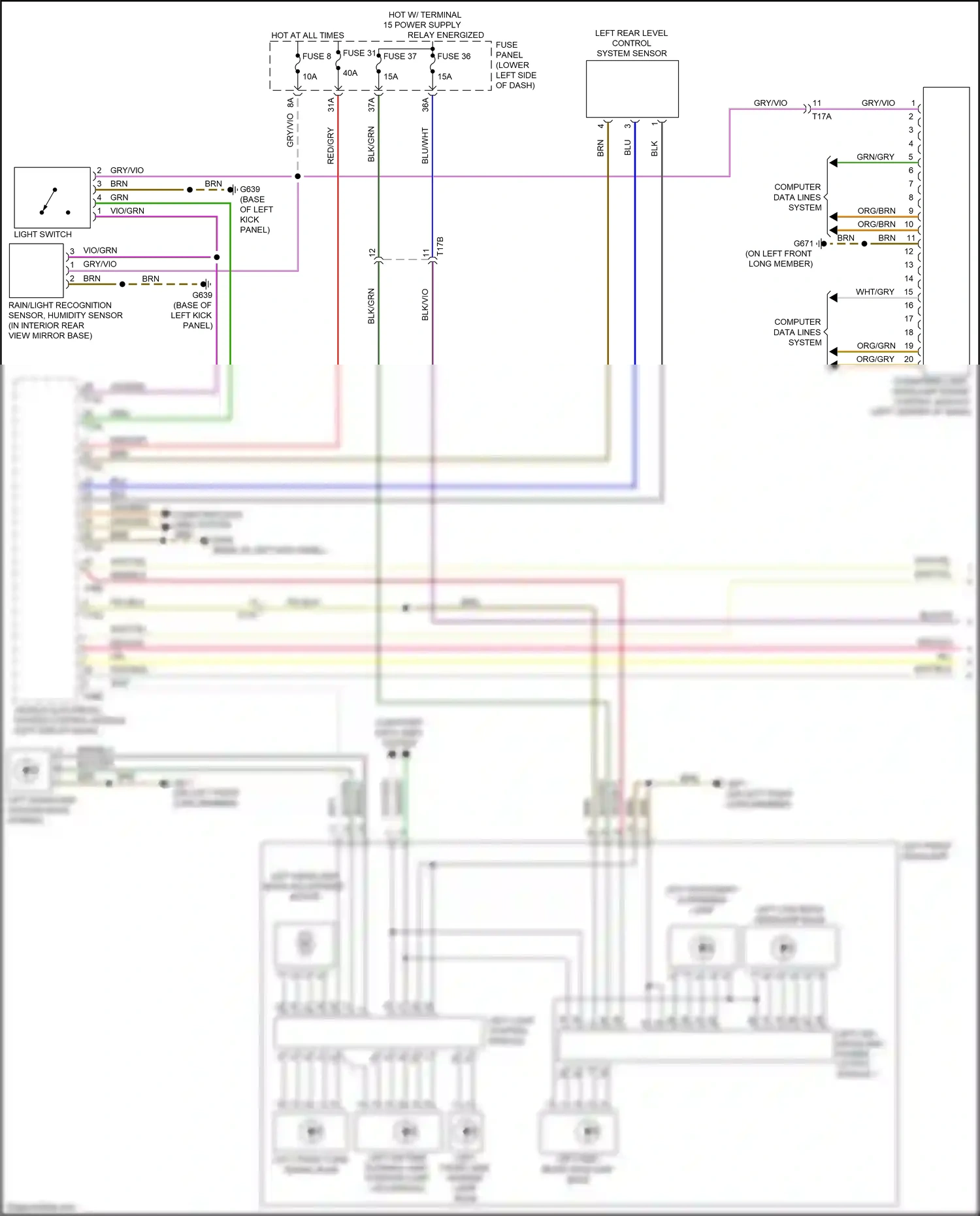 Wiring diagram blu for Audi S3 8V facelift (2016-2020) (63 of 89)