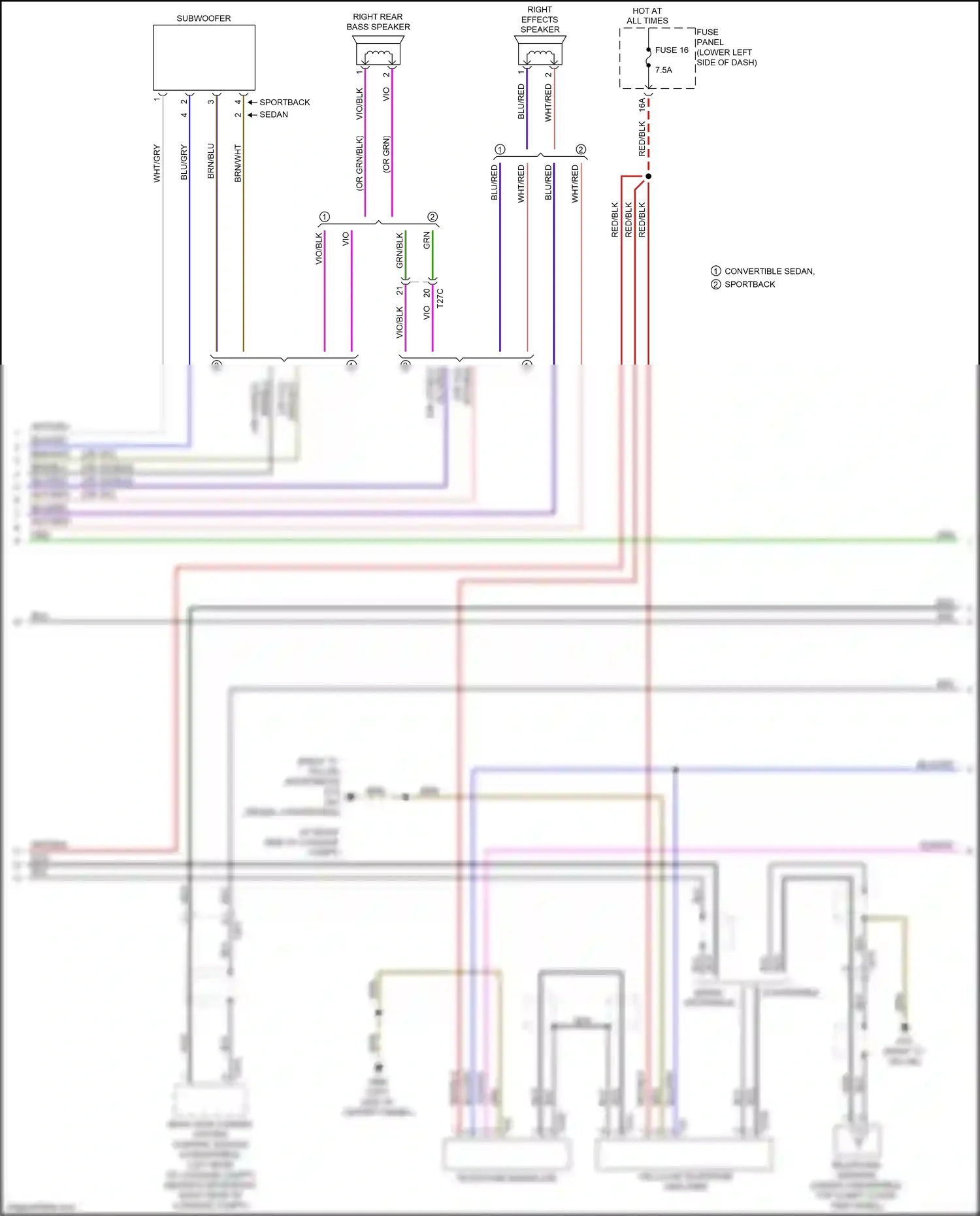 Wiring diagram brn for Audi S3 8V facelift (2016-2020) (55 of 147)