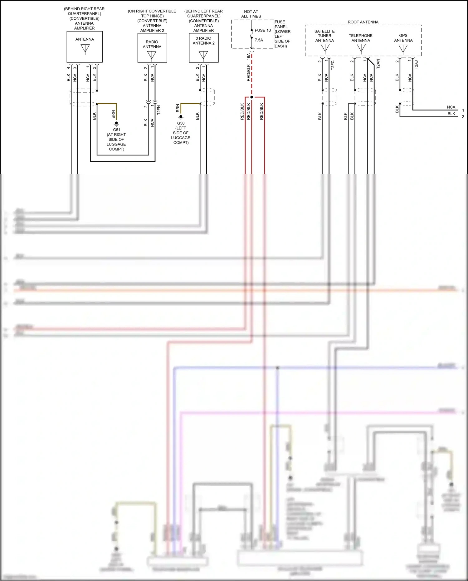 Wiring diagram fuse 16 for Audi S3 8V facelift (2016-2020) (1 of 12)