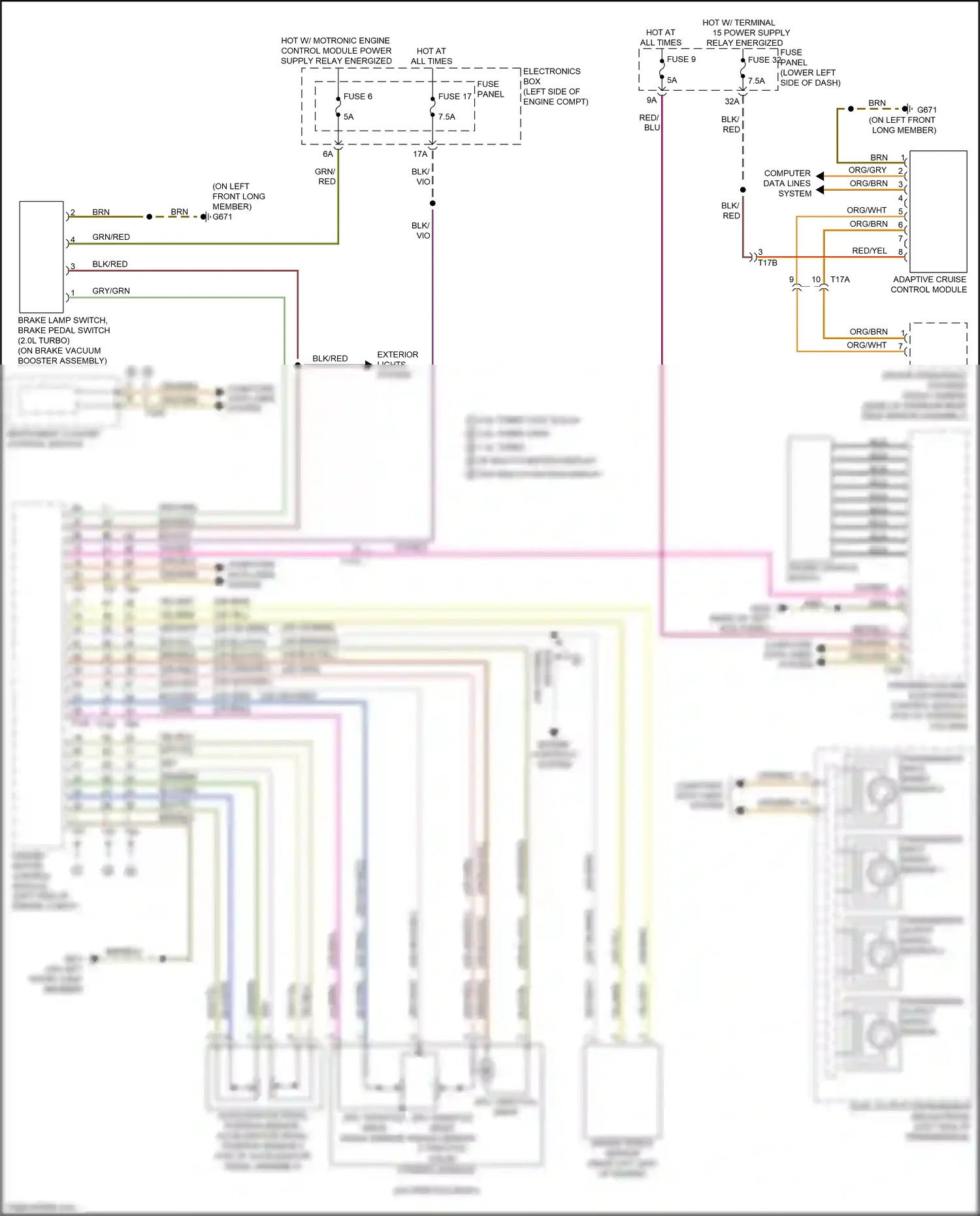 Wiring diagram fuse 17 for Audi S3 8V facelift (2016-2020) (3 of 9)