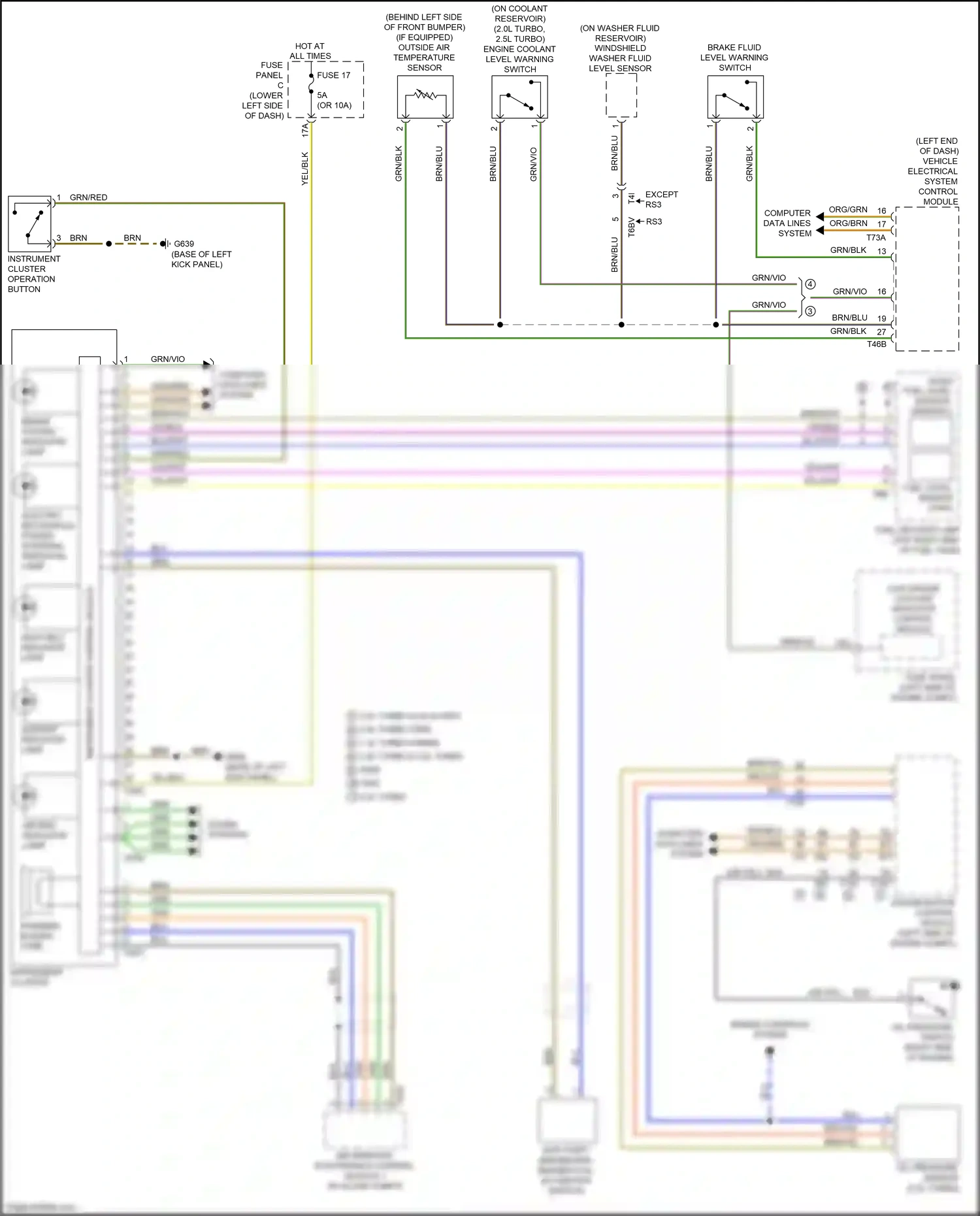 Wiring diagram fuse panel b for Audi S3 8V facelift (2016-2020) (17 of 26)