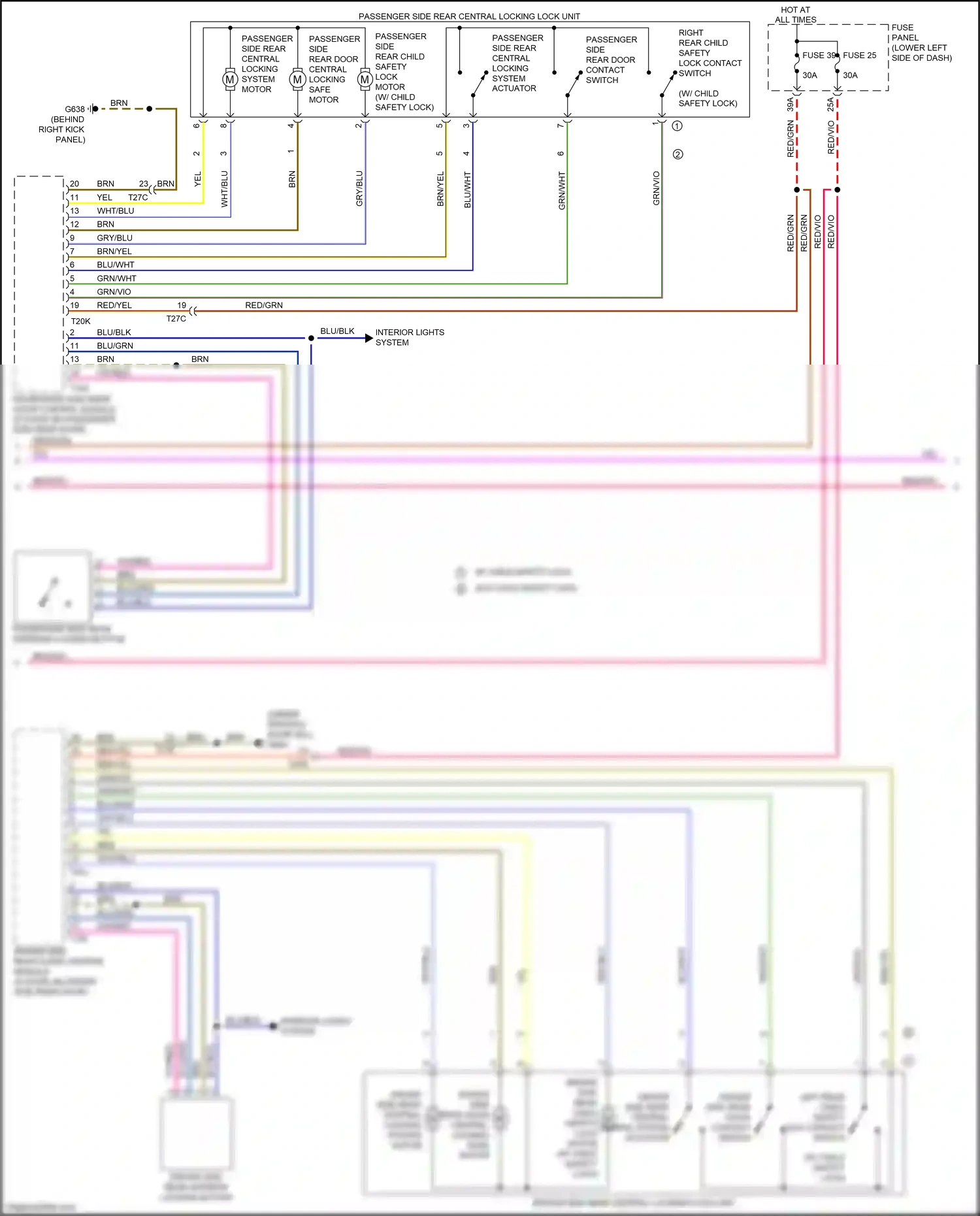 Wiring diagram fuse panel c for Audi S3 8V facelift (2016-2020) (5 of 90)