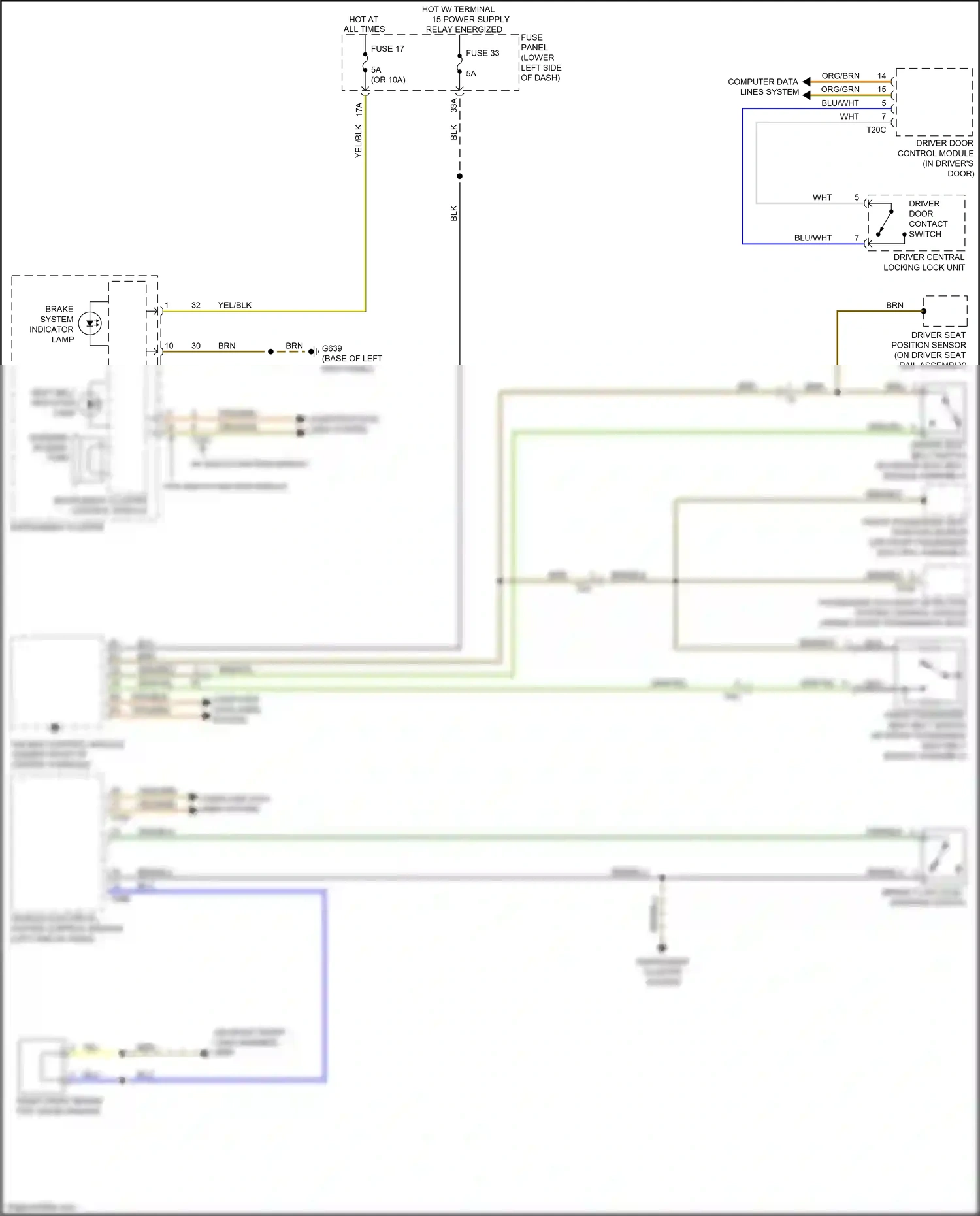 Wiring diagram grn/yel for Audi S3 8V facelift (2016-2020) (21 of 35)