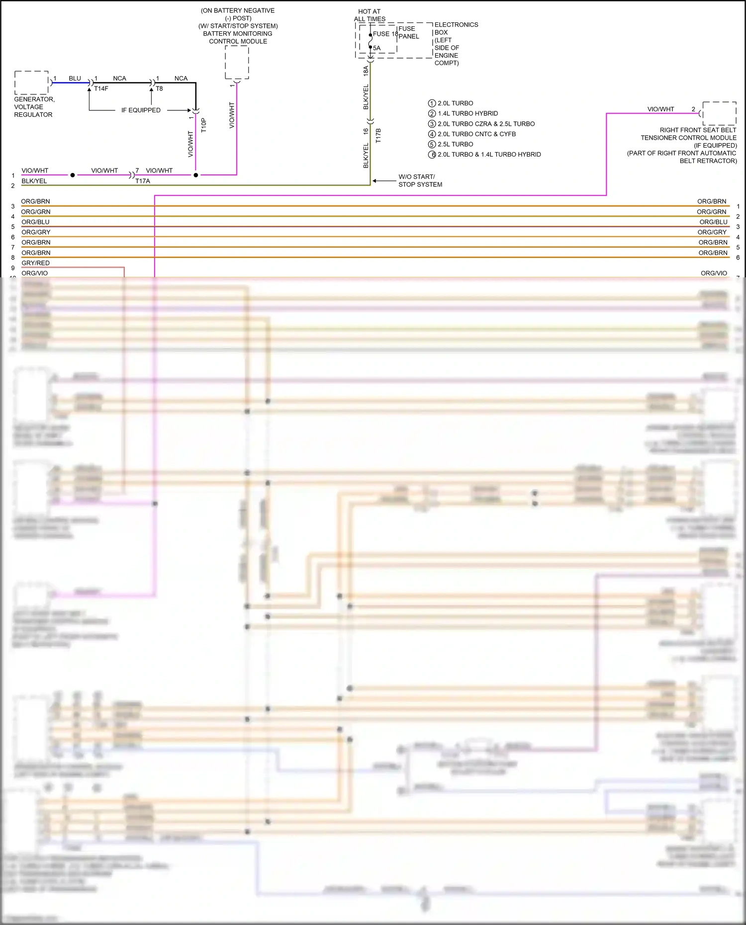 Wiring diagram org/brn for Audi S3 8V facelift (2016-2020) (2 of 93)