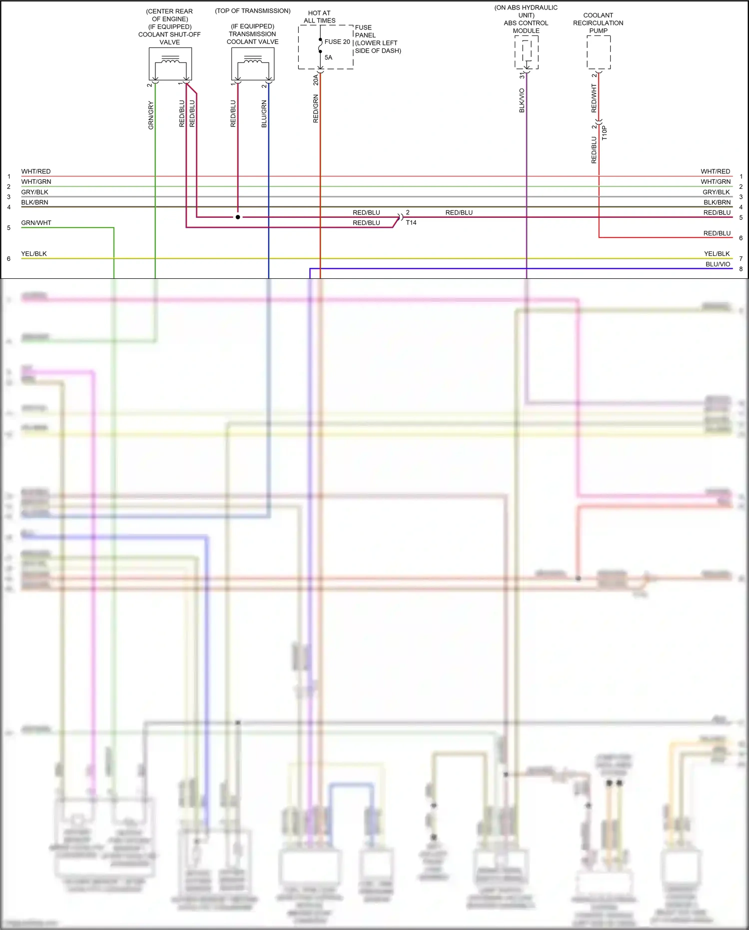 Wiring diagram oxygen sensor heater for Audi S3 8V facelift (2016-2020) (1 of 1)