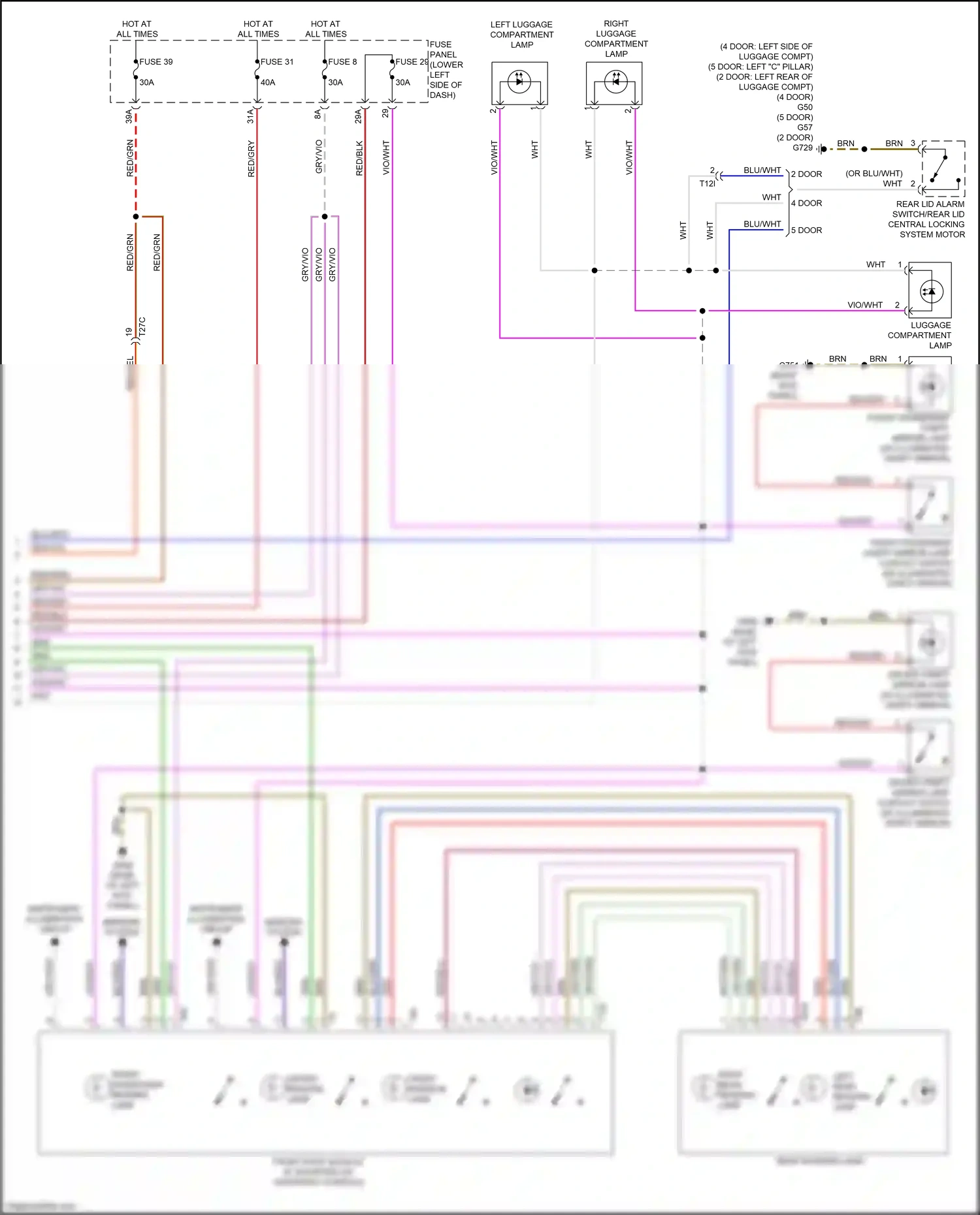 Wiring diagram vio/wht for Audi S3 8V facelift (2016-2020) (32 of 42)