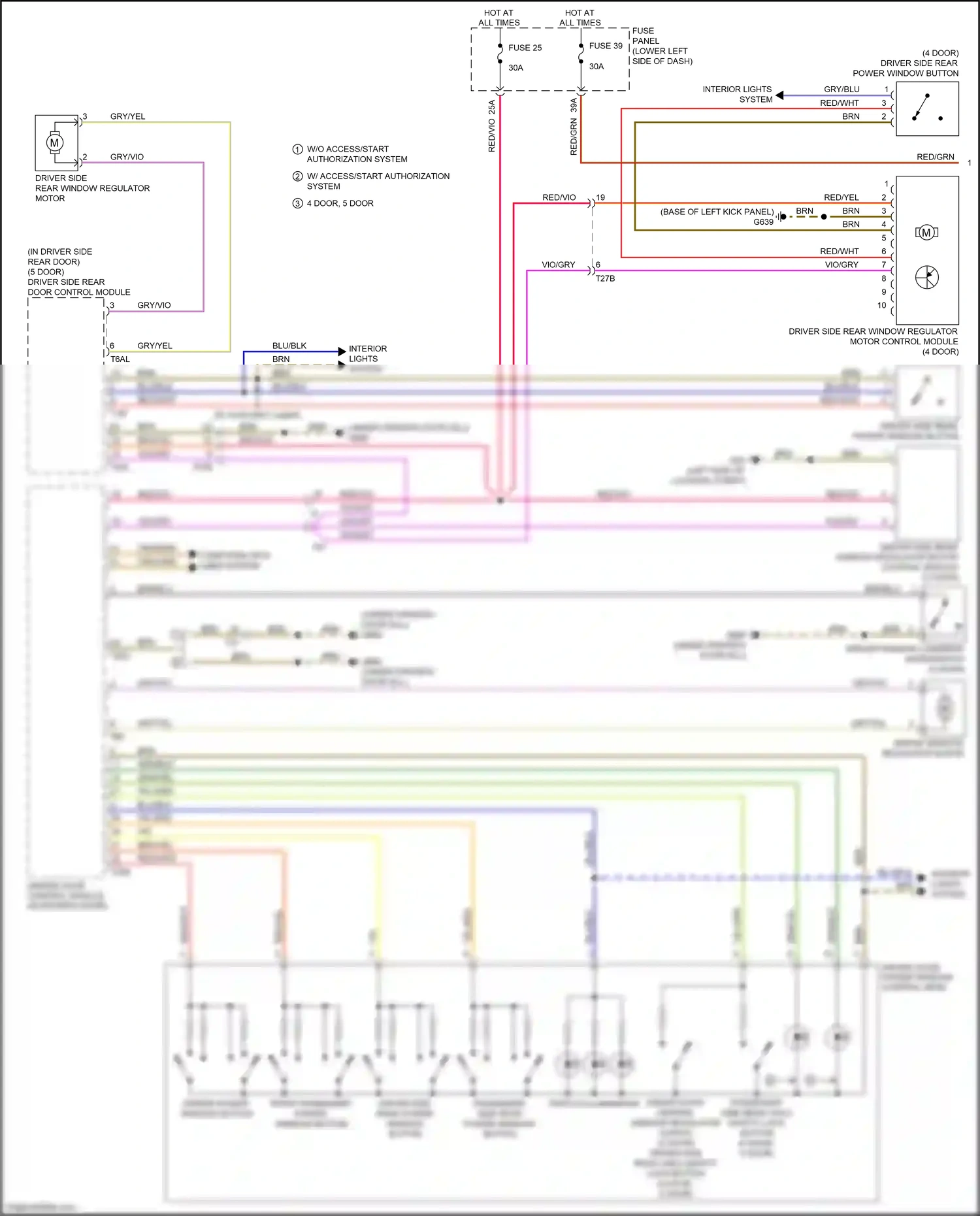 Audi S3 8V facelift (2016-2020) (w/ access/start authorization system) wiring diagram  (7 of 8)