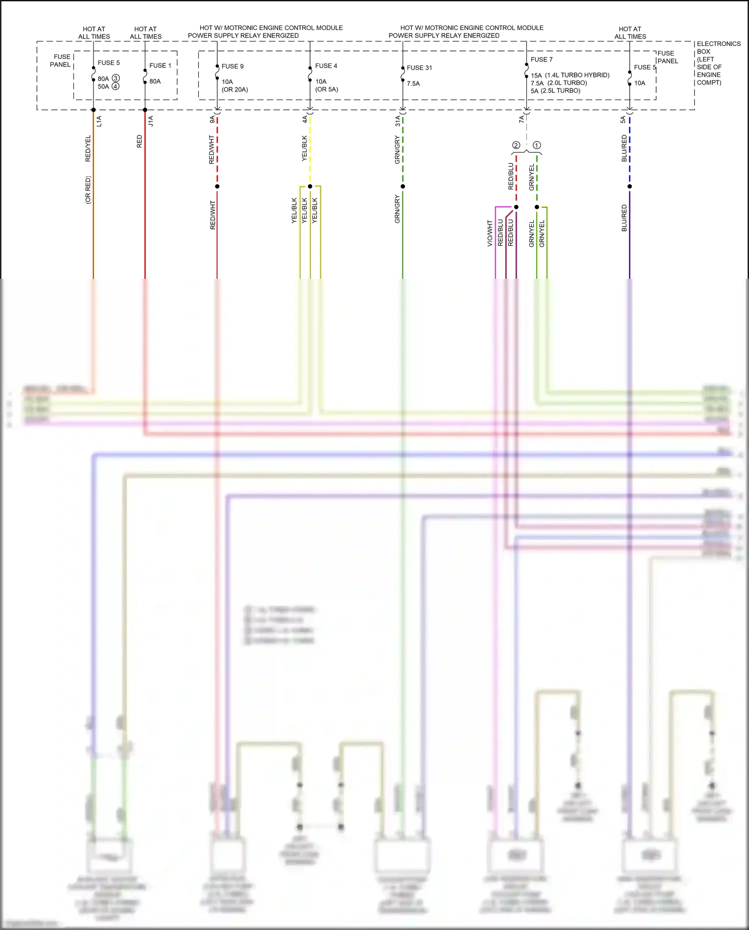 Wiring diagram yel/blk for Audi S3 8V facelift (2016-2020) (4 of 32)