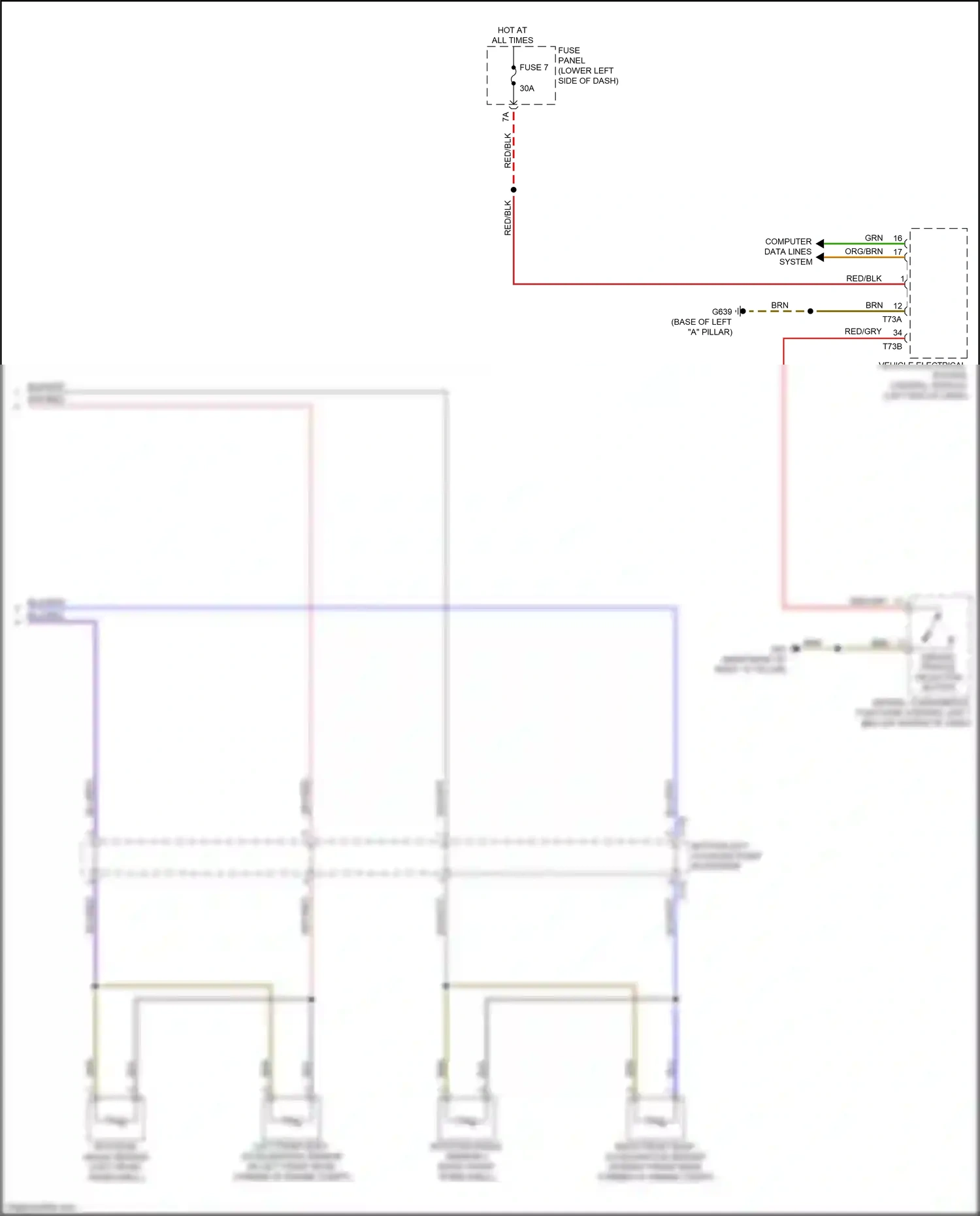 Audi S3 8Y (2020-2024) blu wiring diagram  (3 of 63)