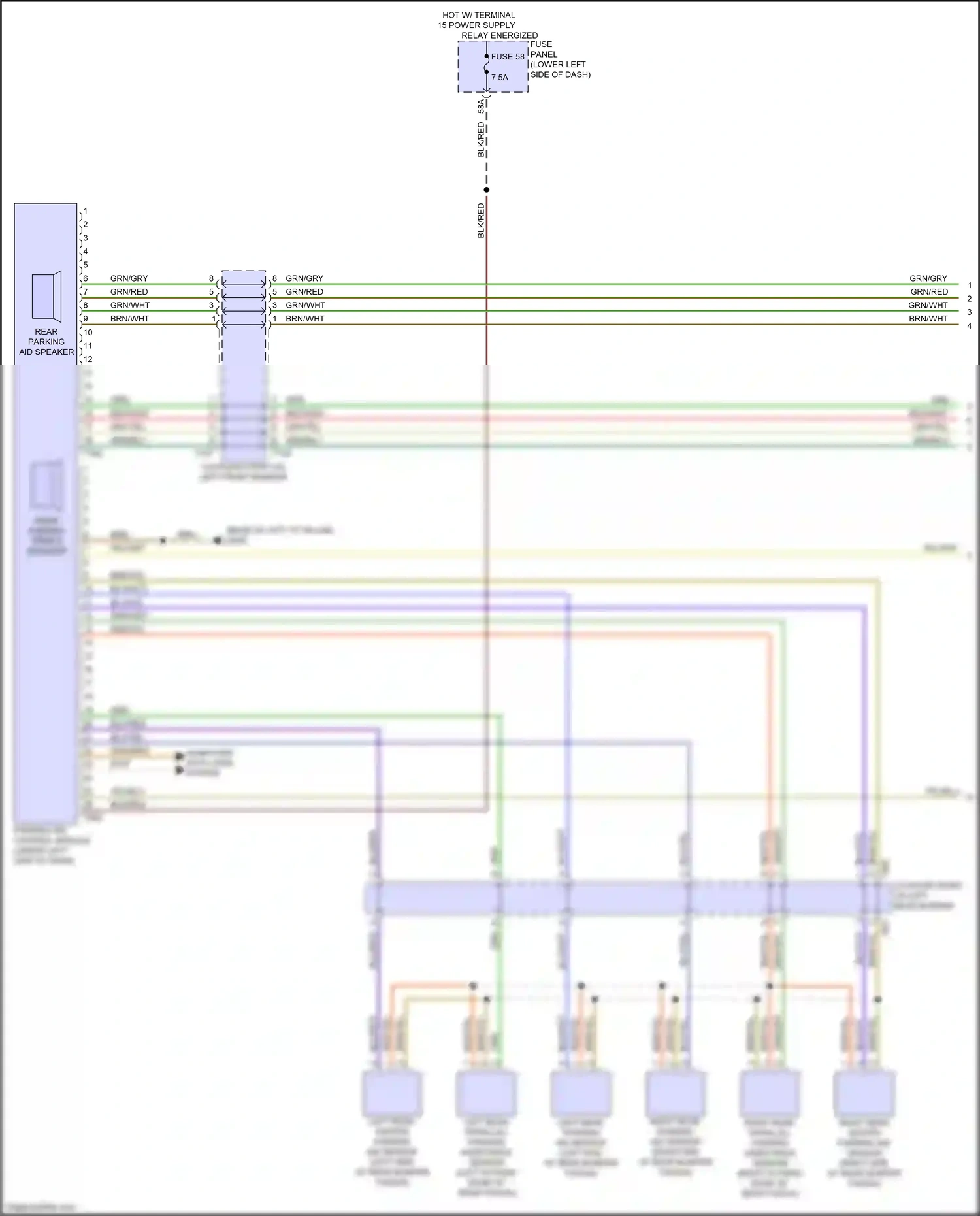 Audi S3 8Y (2020-2024) blu/red wiring diagram  (14 of 25)