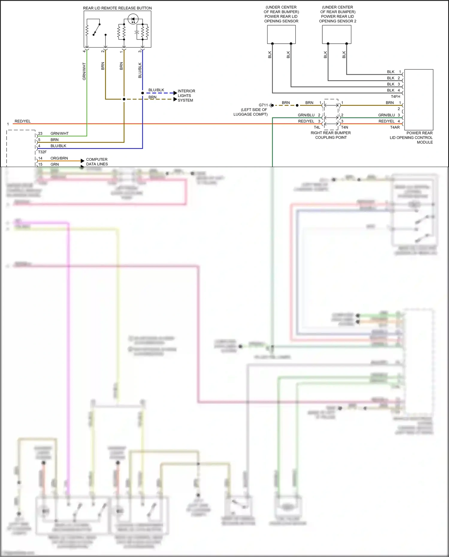 Audi S3 8Y (2020-2024) driver door control module wiring diagram  (10 of 15)