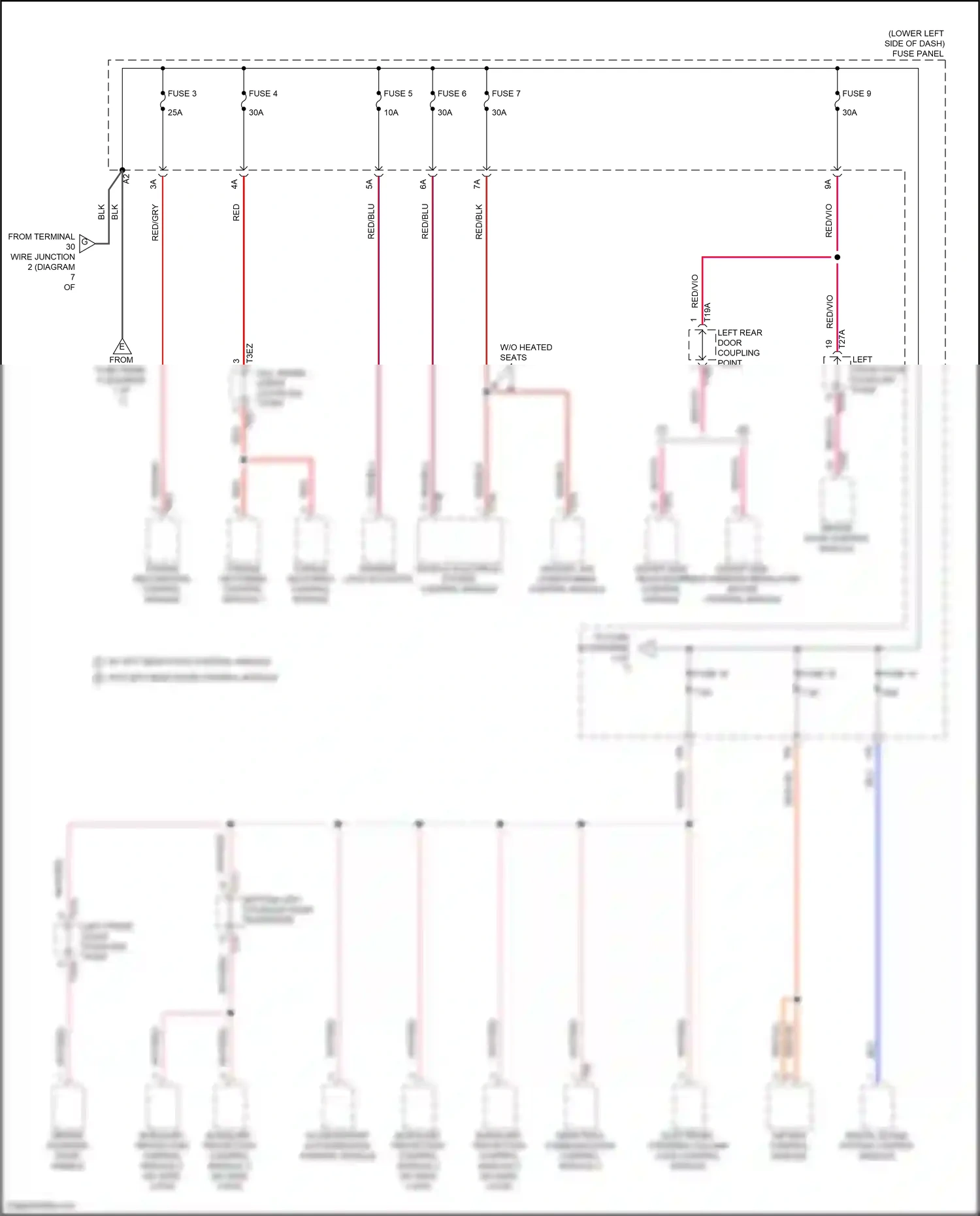 Audi S3 8Y (2020-2024) fuse 6 wiring diagram  (6 of 13)