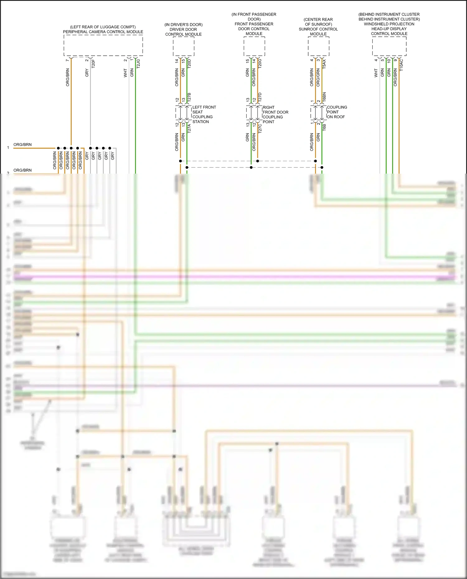 Audi S3 8Y (2020-2024) left front seat coupling station wiring diagram  (1 of 13)