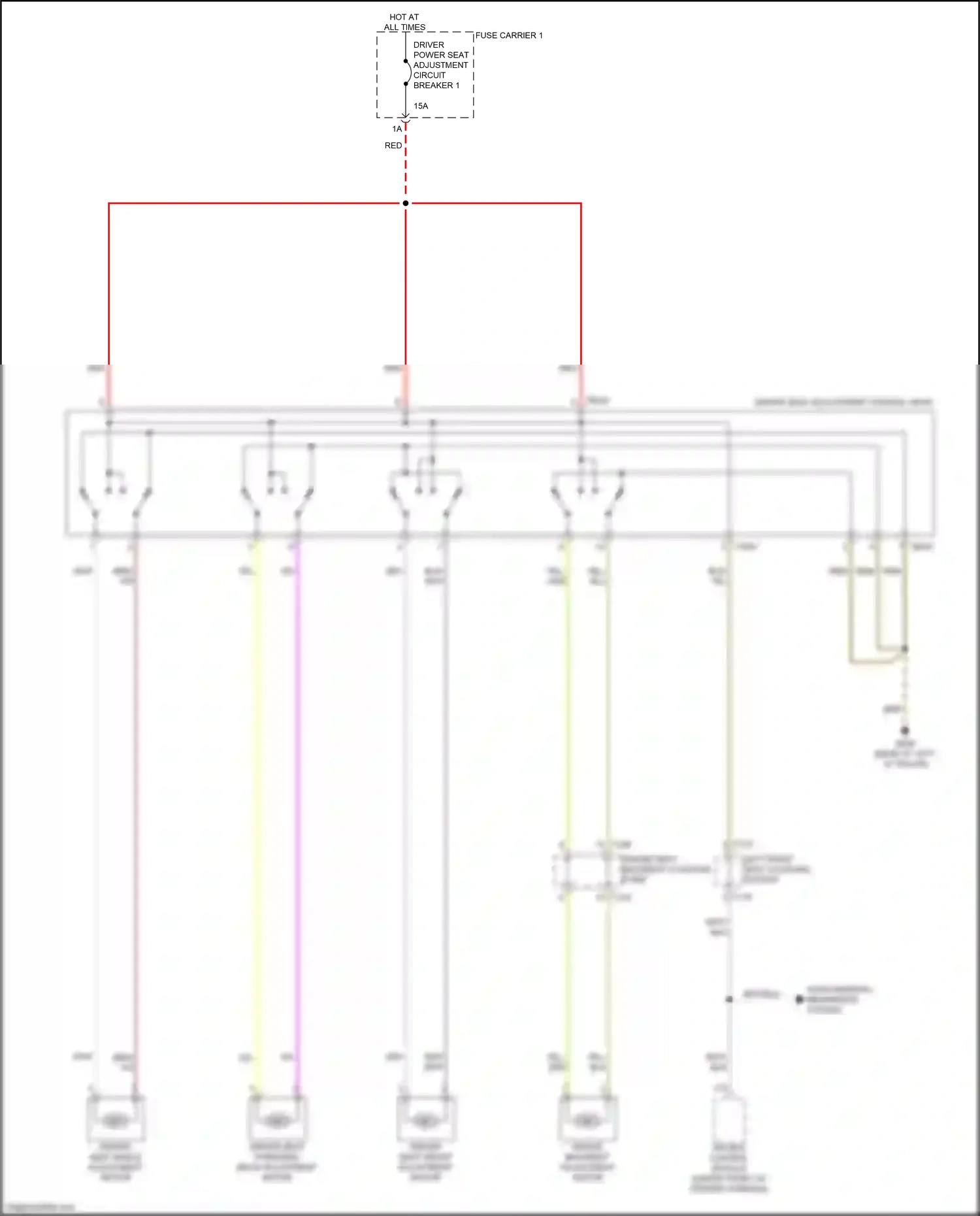 Audi S3 8Y (2020-2024) left front seat coupling station wiring diagram  (3 of 13)