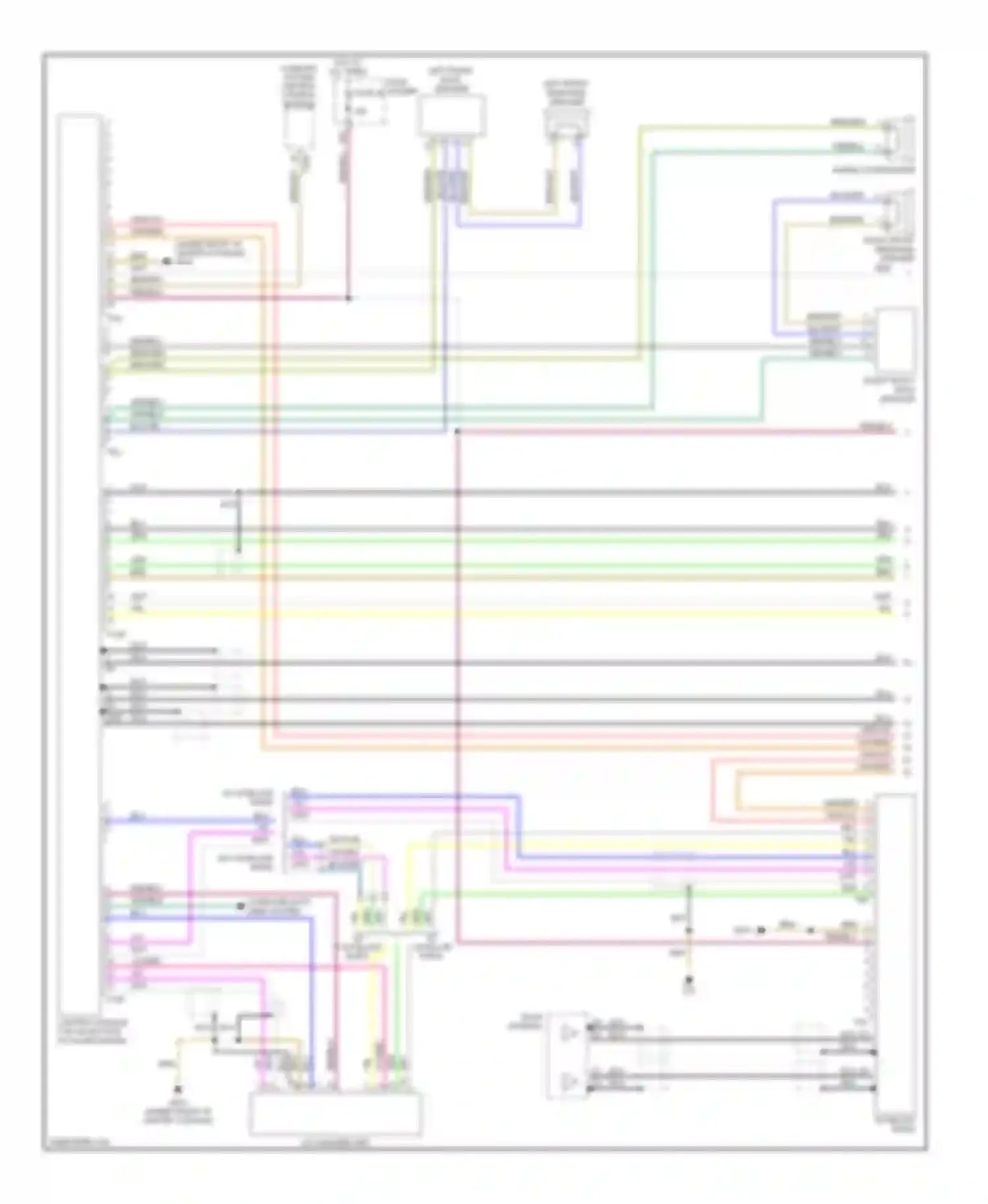 S4 Audi B7 (2004-2008): Navigation circuit, with rns-e with amplifier (1 of 2)