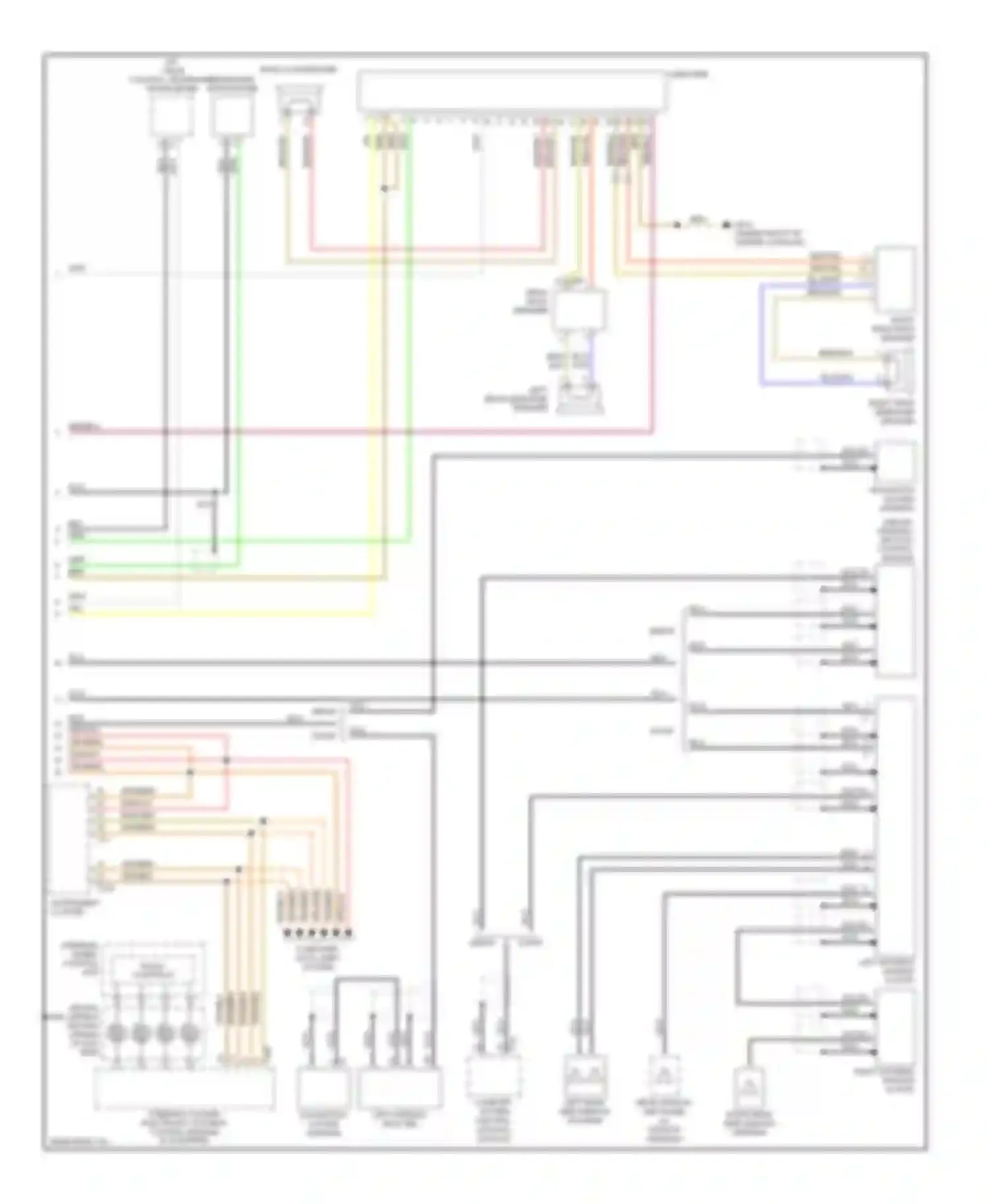 S4 Audi B7 (2004-2008): Navigation circuit, with rns-e with amplifier (2 of 2)