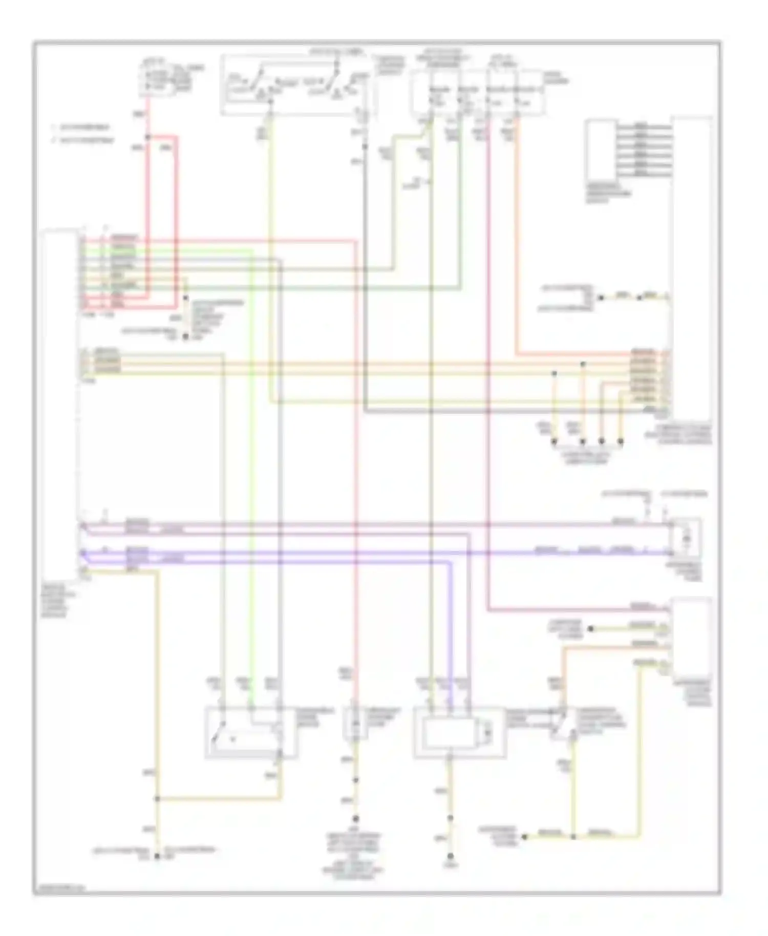 S4 Audi B7 (2004-2008): Wiper/washer circuit