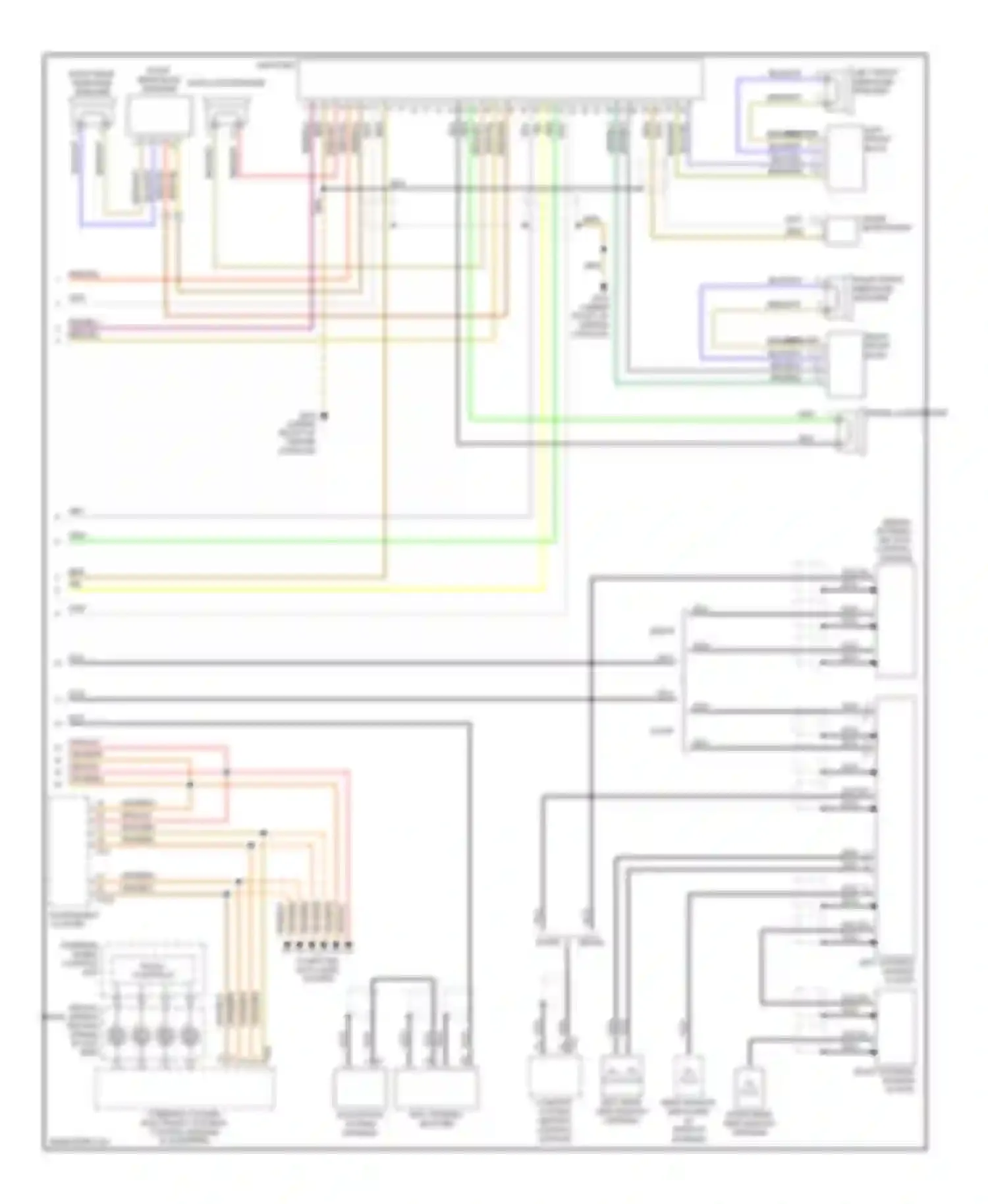 Wiring diagram central control module for Audi S4 B7 (2004-2008) (2 of 4)