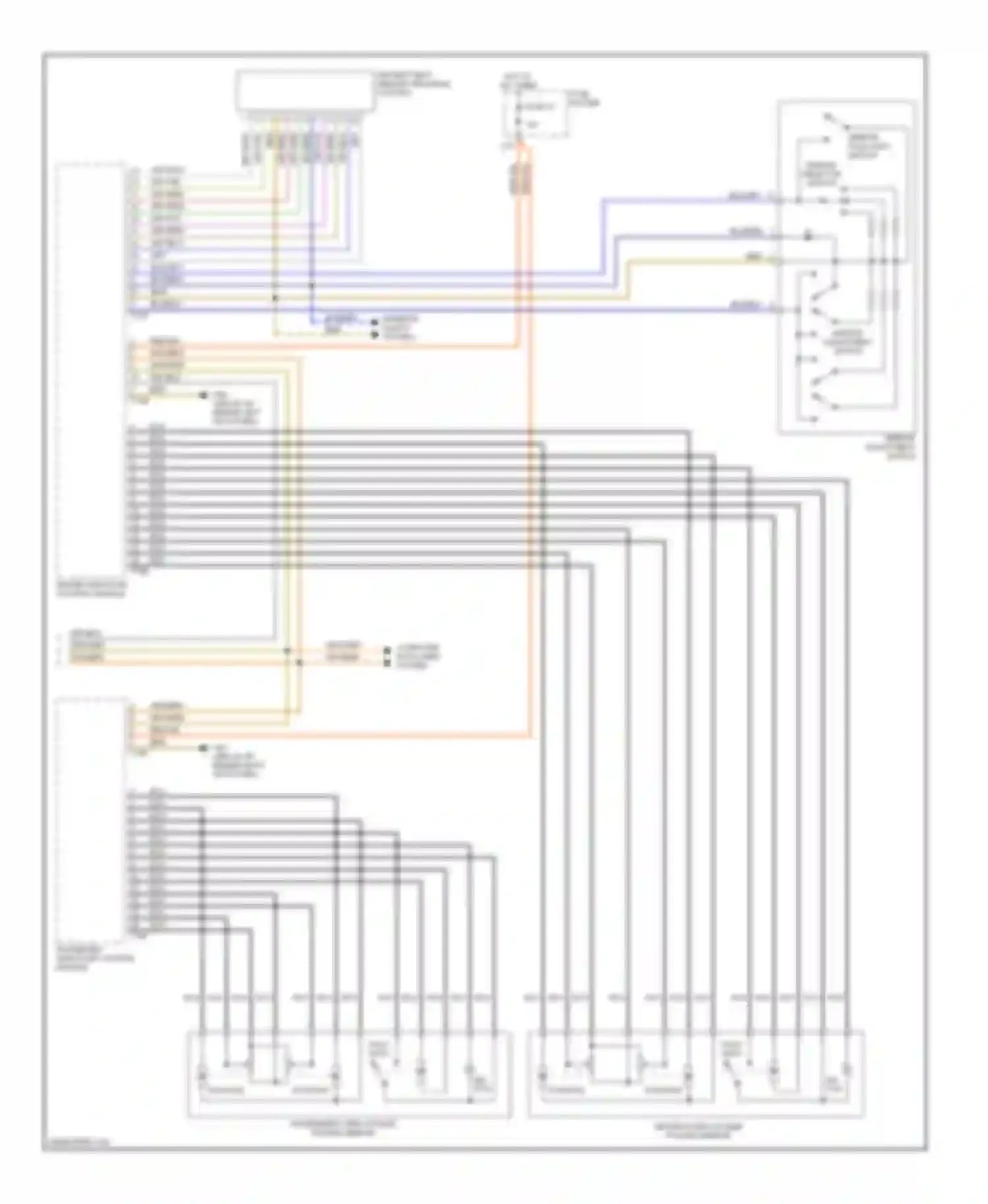 Wiring diagram gry/blu for Audi S4 B7 (2004-2008)