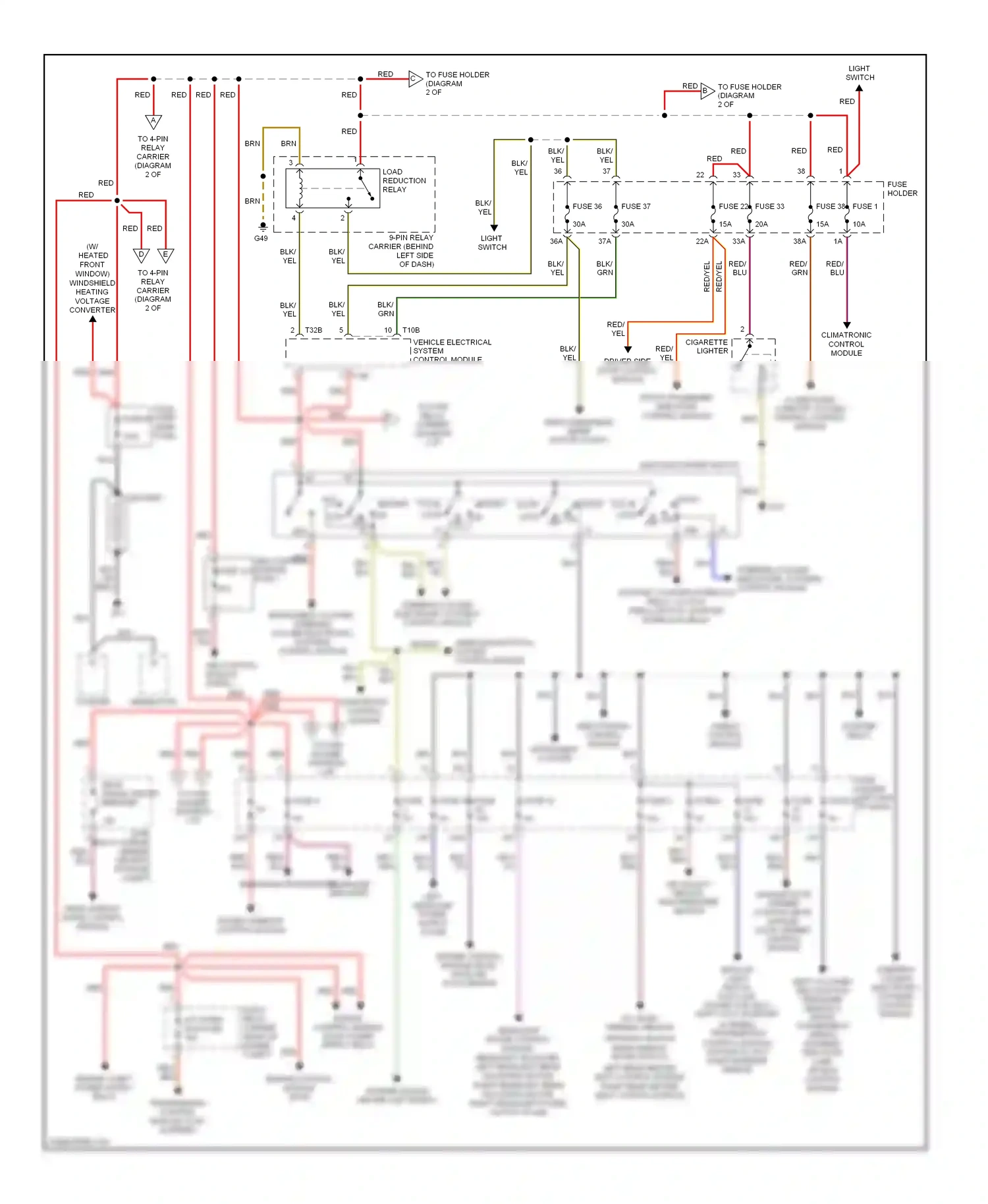 Audi S4 B7 (2004-2008) engine control module (ecm) wiring diagram  (1 of 1)