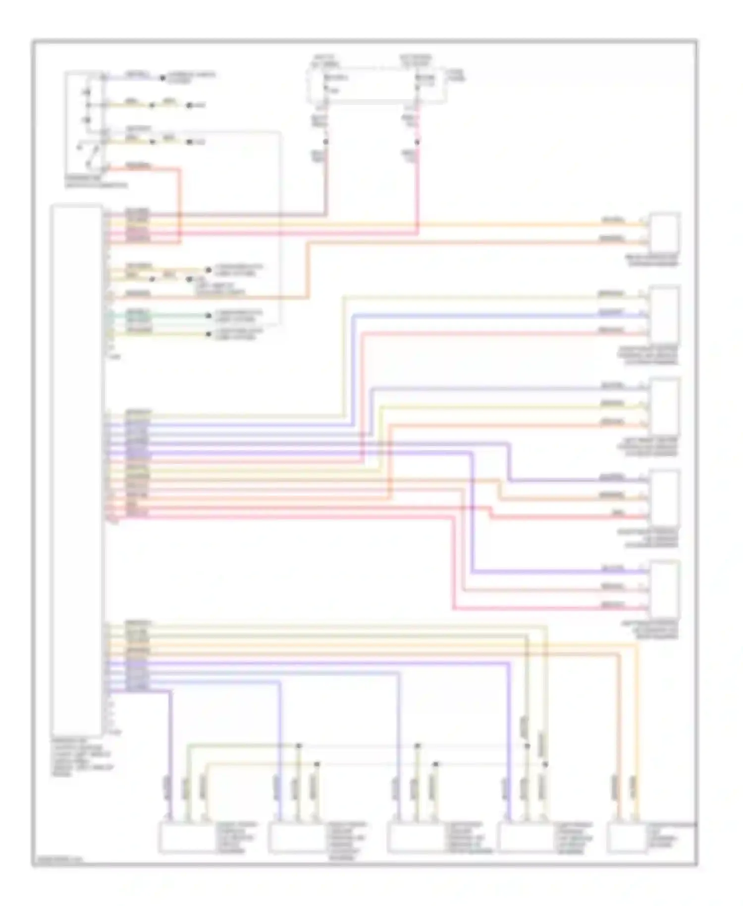 Wiring diagram fuse panel for Audi S4 B7 (2004-2008) (1 of 4)