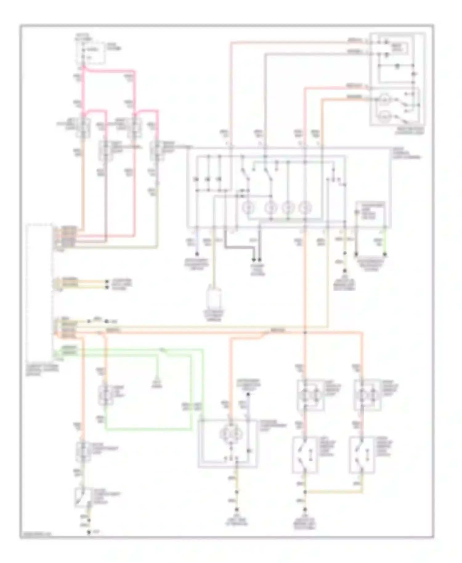 Wiring diagram rear lid light for Audi S4 B7 (2004-2008)