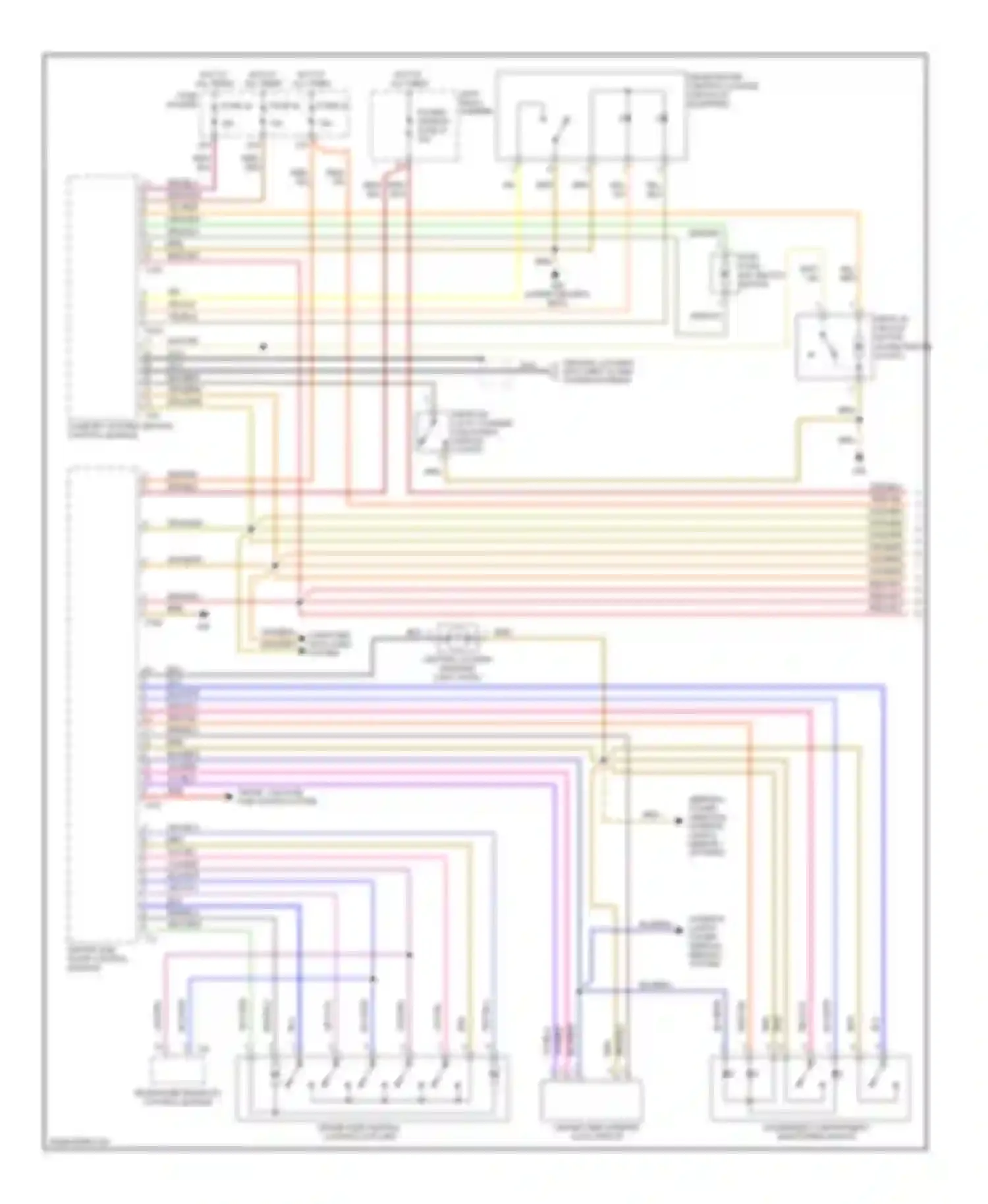 Wiring diagram 4-pin relay carrier for Audi S4 B7 (2004-2008)