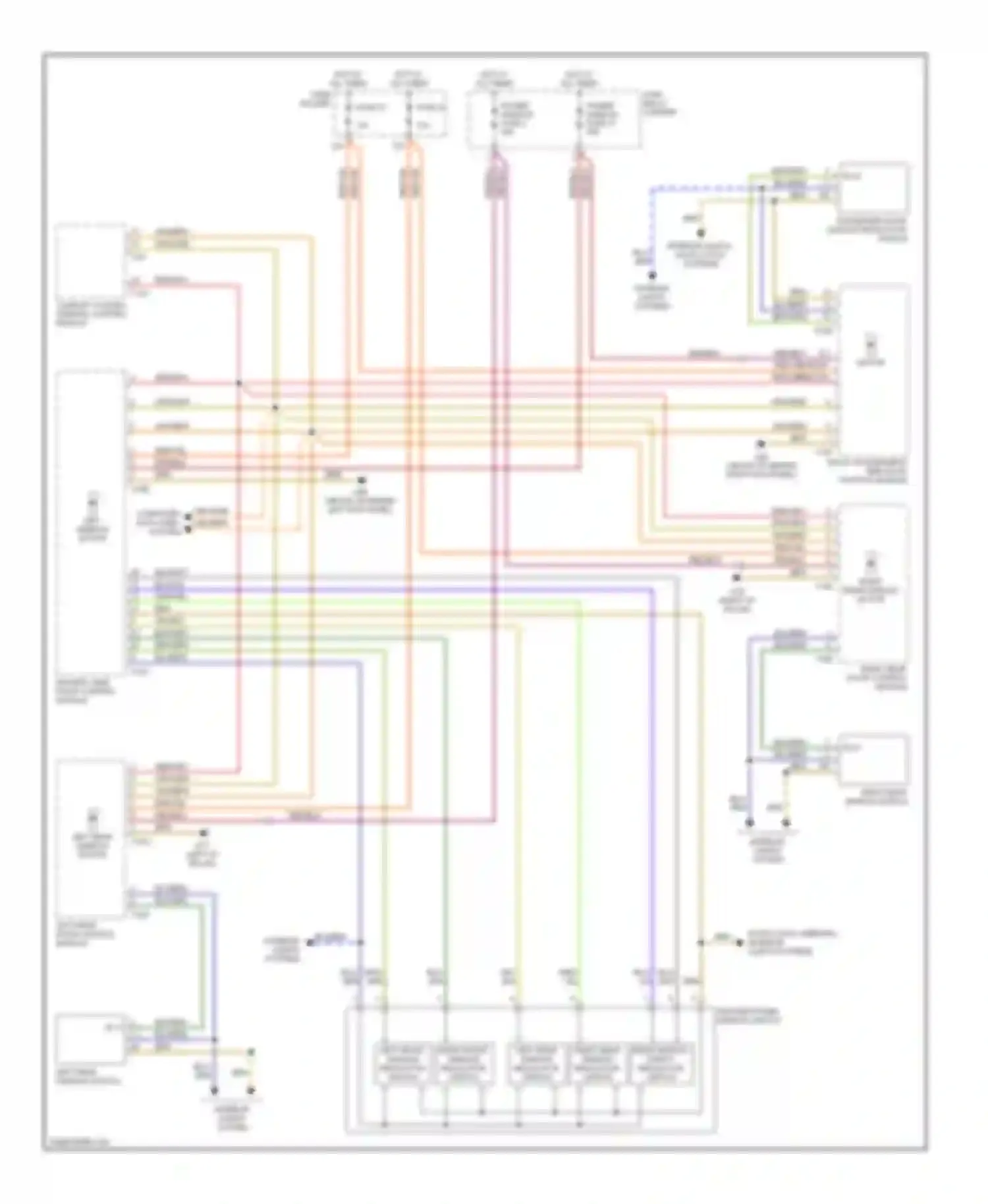 Wiring diagram 4-pin relay carrier for Audi S4 B7 (2004-2008)