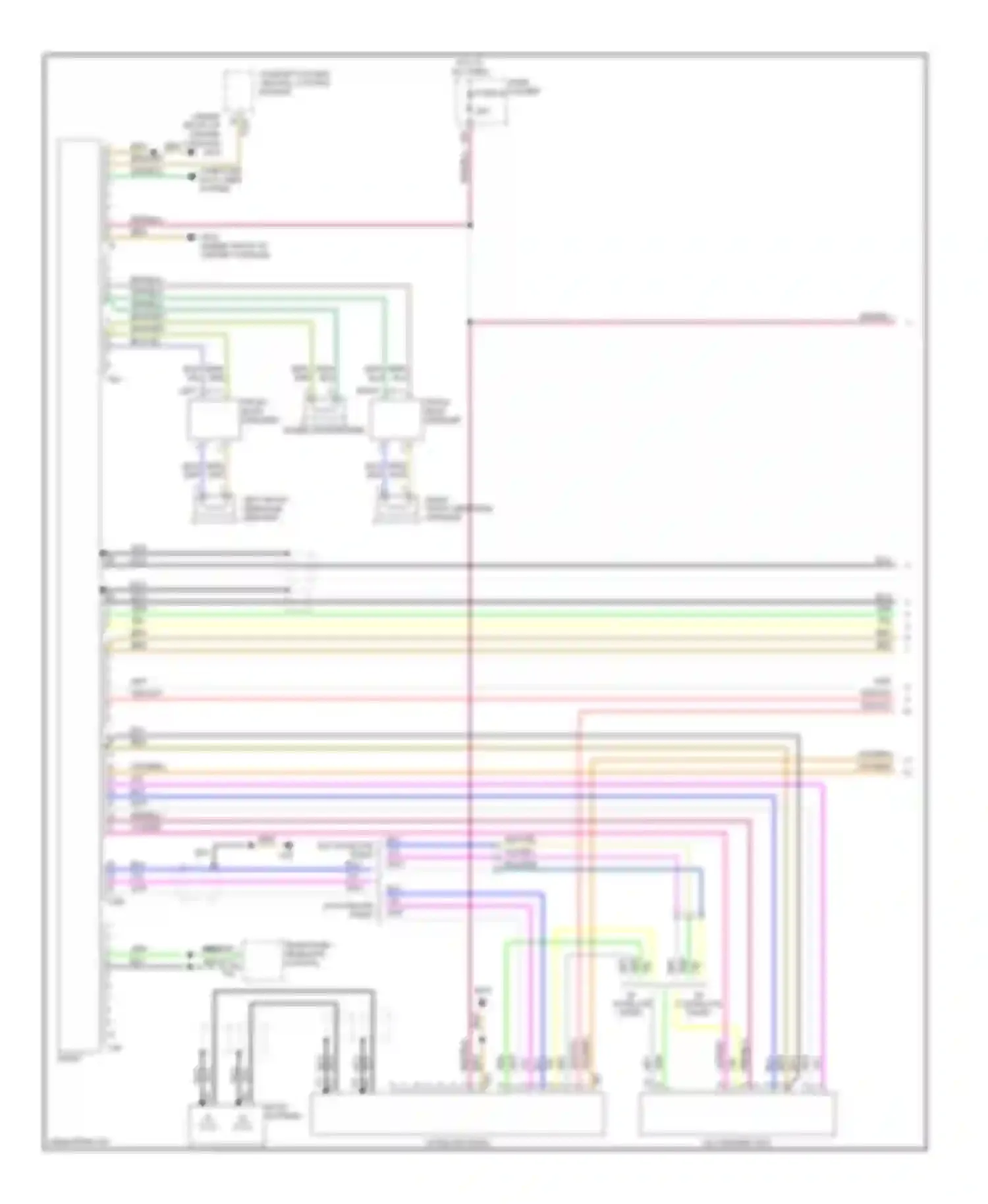 Wiring diagram right front midrange speaker for Audi S4 B7 (2004-2008)
