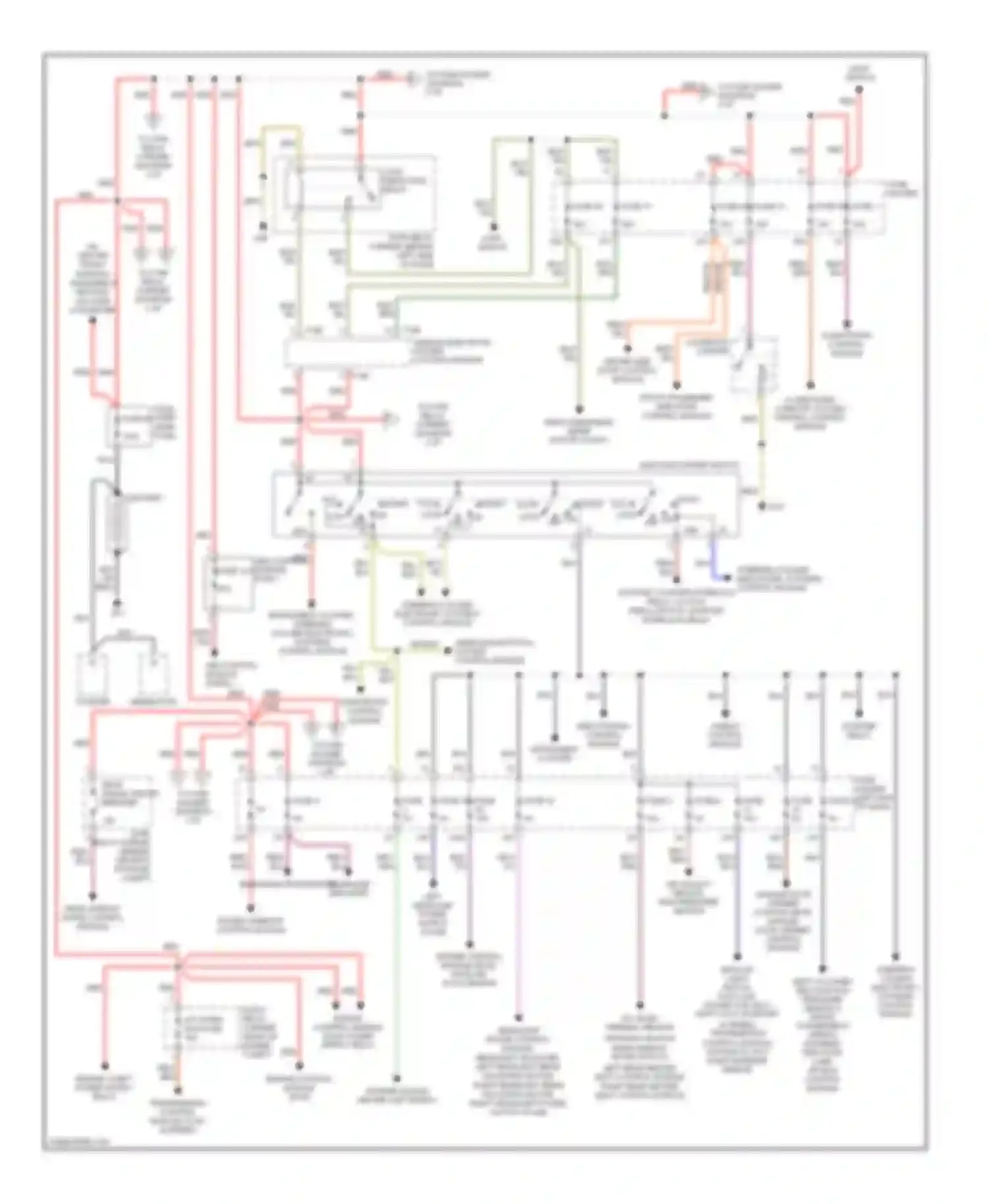 Wiring diagram fuse 123 for Audi S4 B7 (2004-2008)