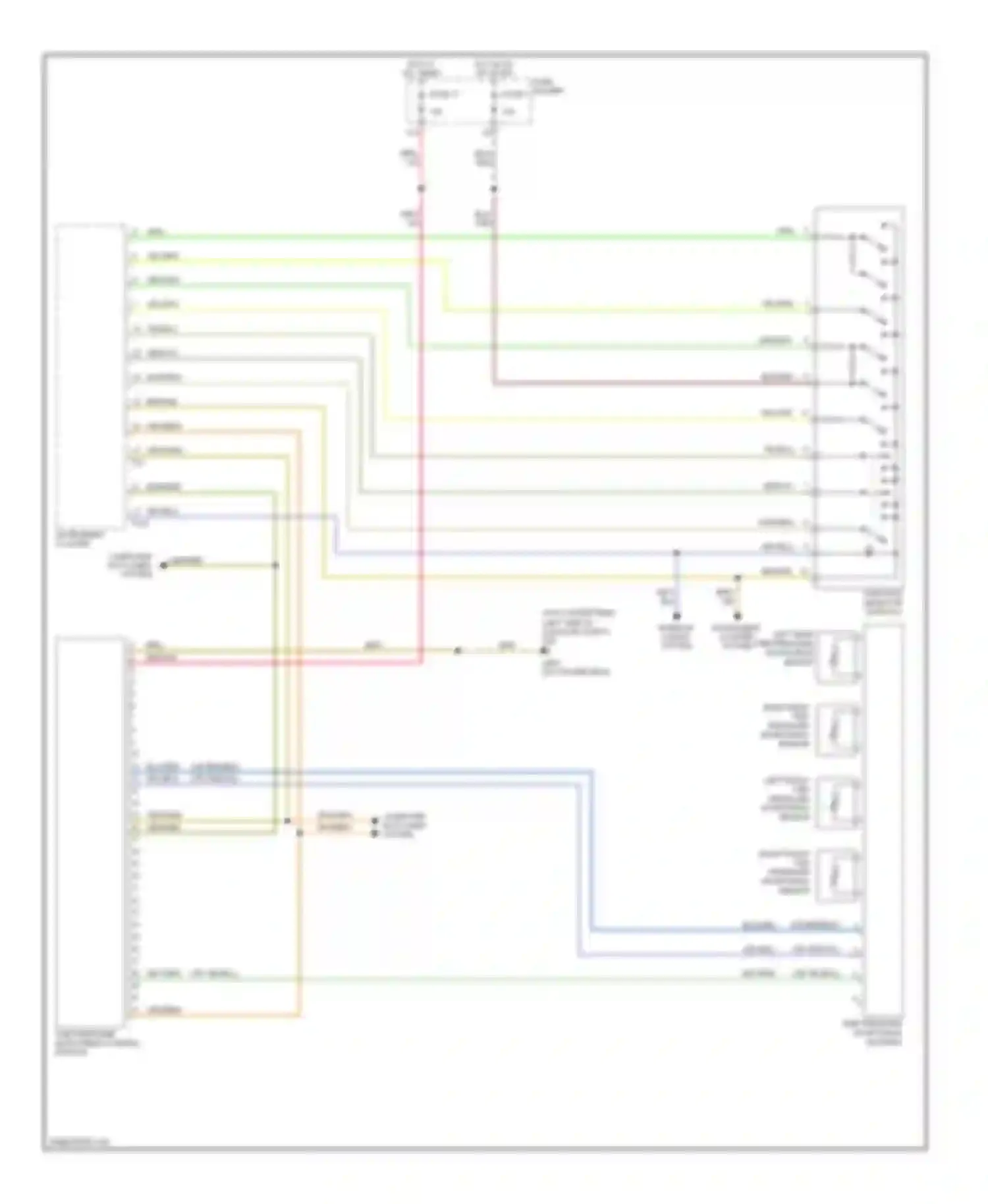 Wiring diagram red for Audi S4 B7 (2004-2008) (51 of 52)