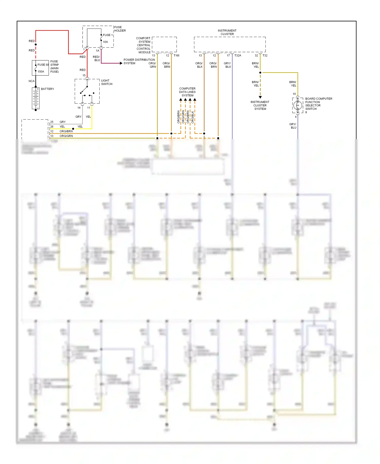 Audi S4 B7 (2004-2008) socket wiring diagram  (1 of 2)
