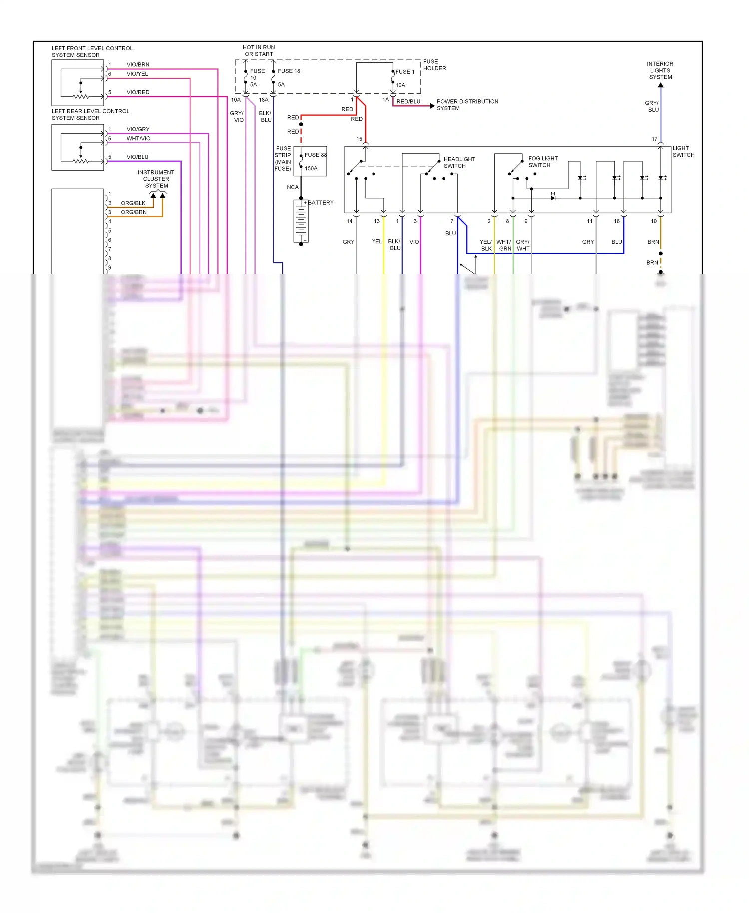 Audi S4 B7 (2004-2008) (w/ light sensor) wiring diagram  (3 of 4)