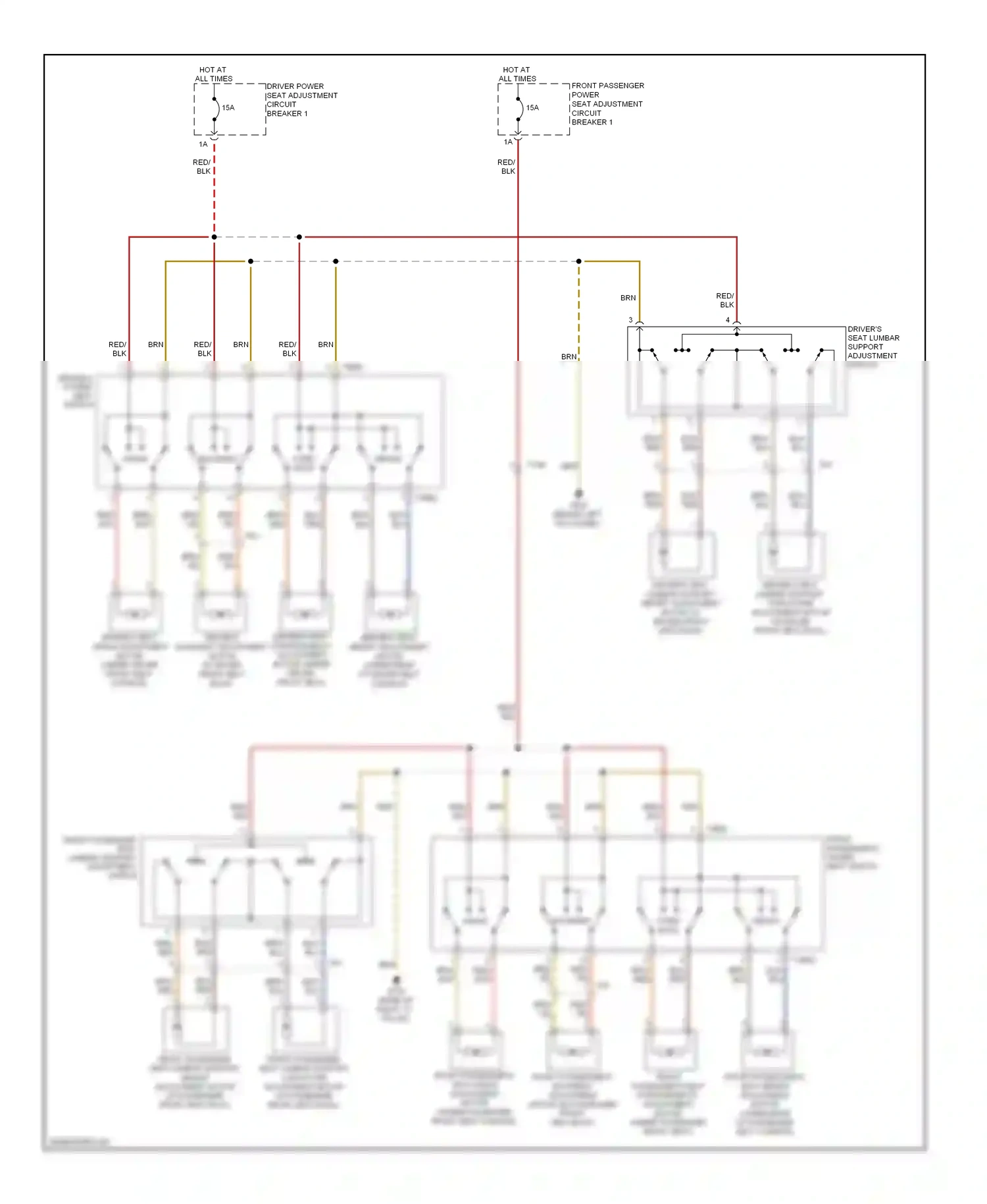 Audi S4 B8 facelift (2011-2015) angle wiring diagram  (2 of 2)