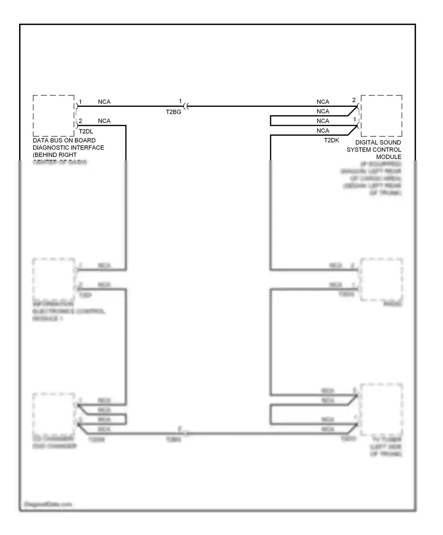 Wiring diagram digital sound system control for Audi S4 B8 facelift (2011-2015) (1 of 1)