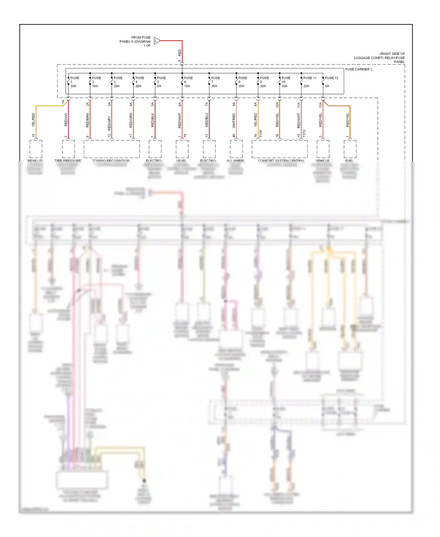 Wiring diagram fuel tank leak detection control module for Audi S4 B8 facelift (2011-2015) (1 of 1)