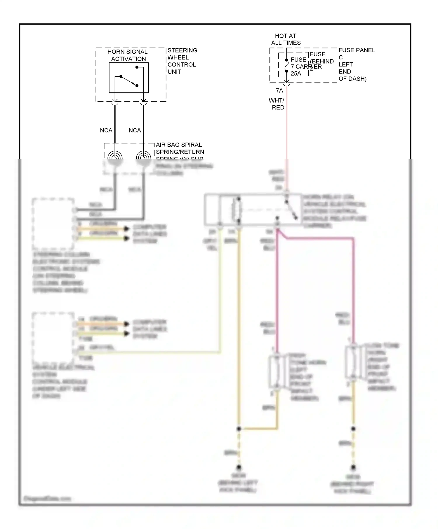 Wiring diagram fuse panel for Audi S4 B8 facelift (2011-2015) (1 of 4)