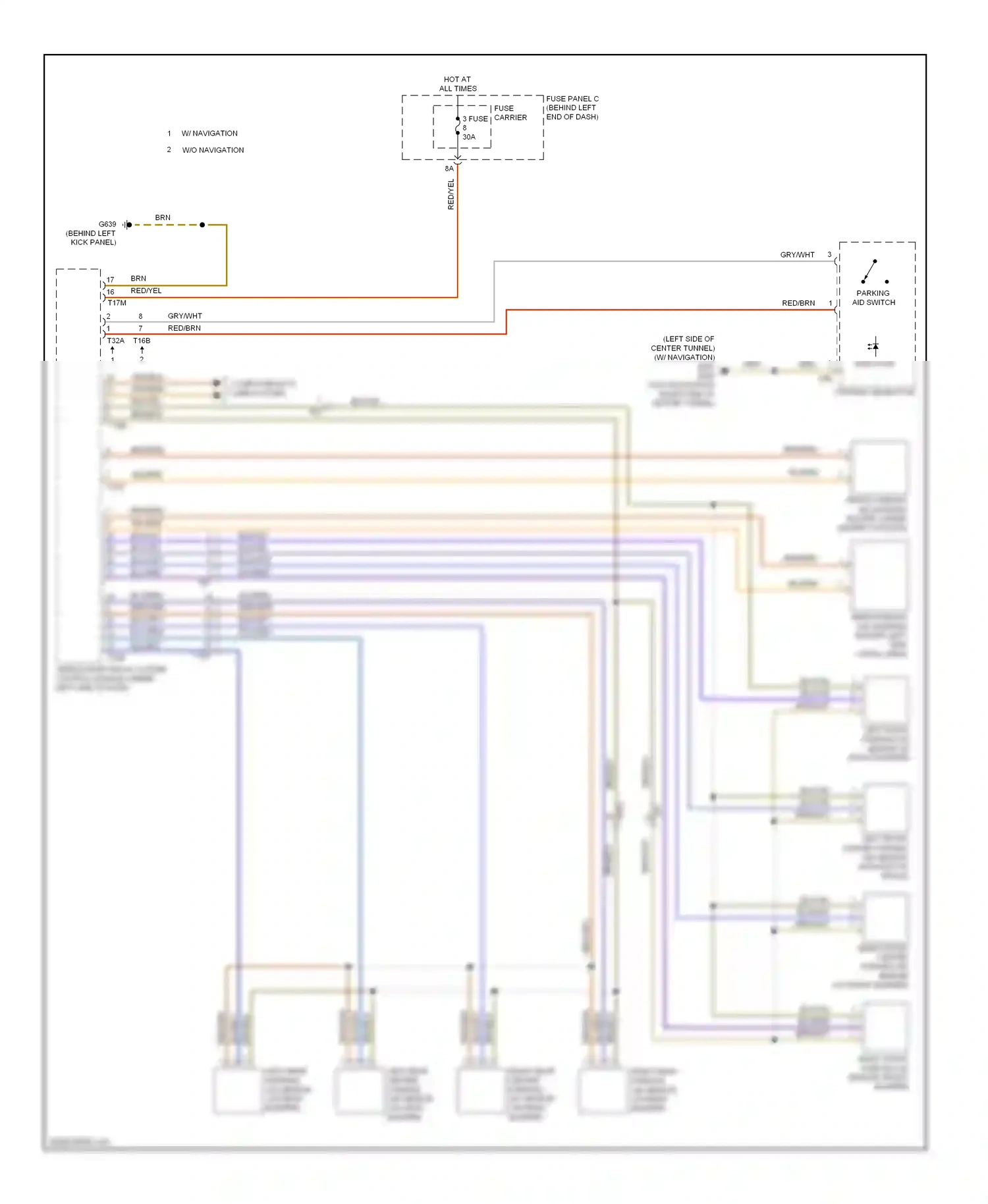 Audi S4 B8 facelift (2011-2015) indicator wiring diagram  (1 of 1)
